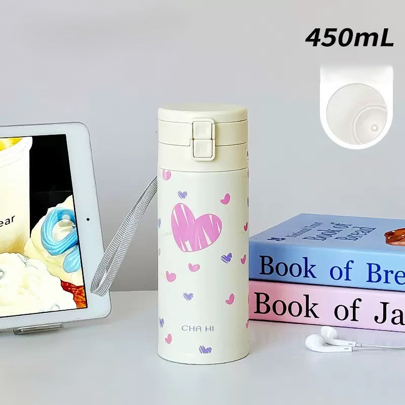 Dopamine Style Kawaii Insulated Kids Water Bottle