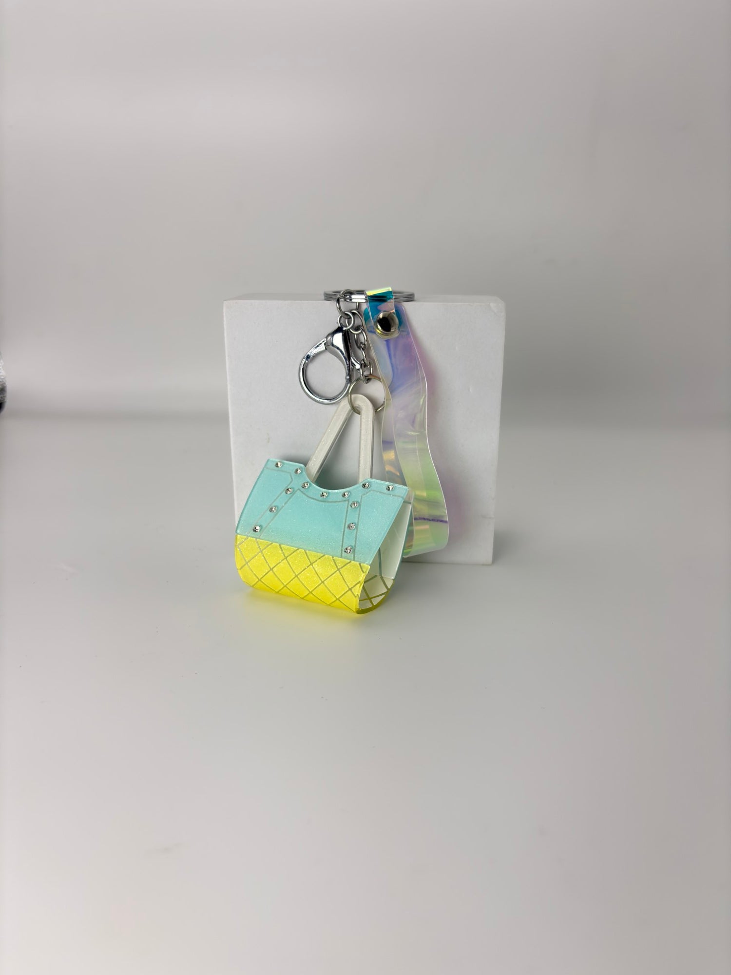 Mini Glitter Handbag Keychain – Cute Aesthetic Bag Charm