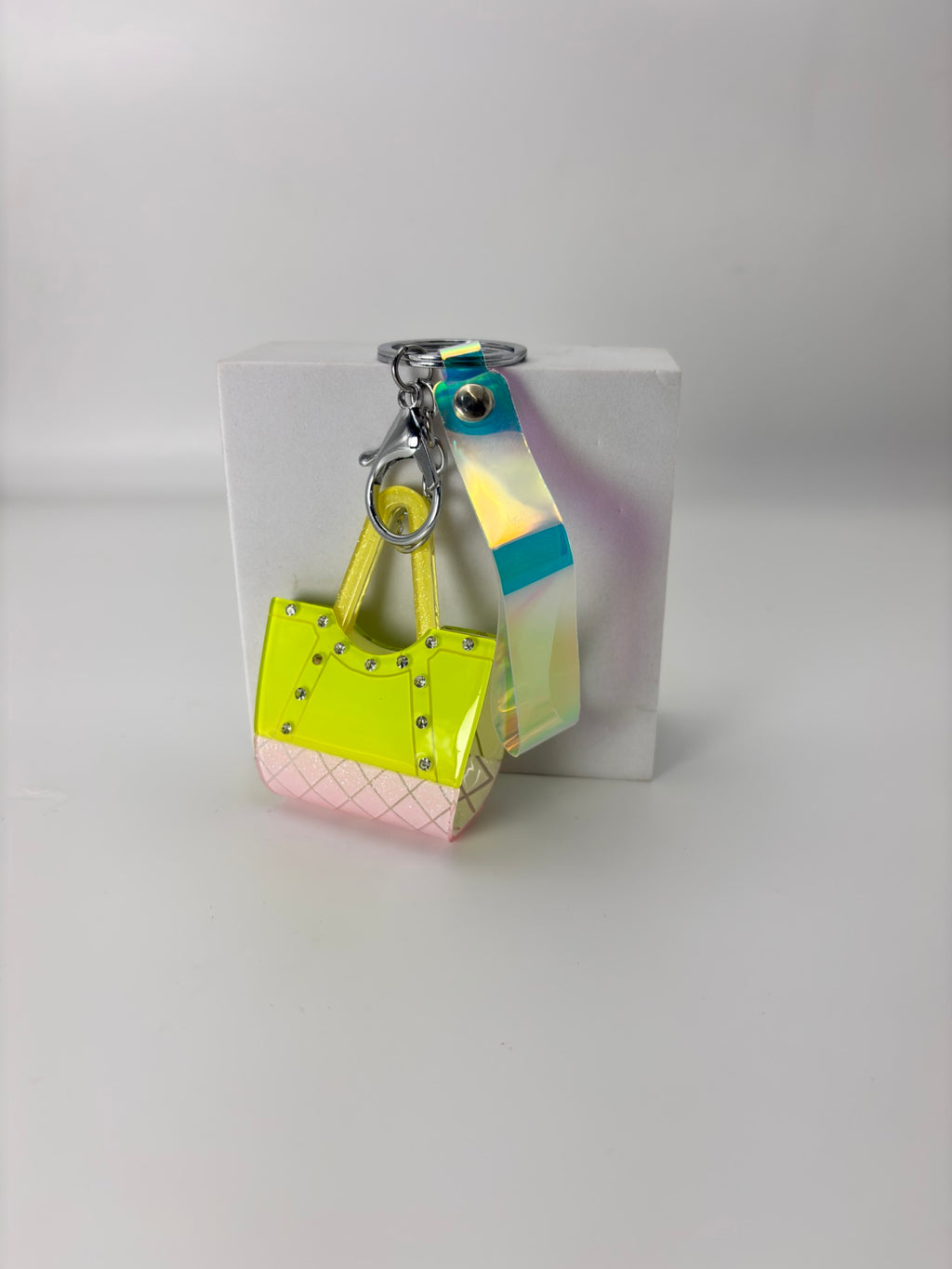 Mini Glitter Handbag Keychain – Cute Aesthetic Bag Charm