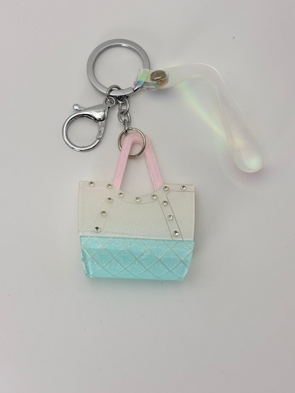 Mini Glitter Handbag Keychain – Cute Aesthetic Bag Charm