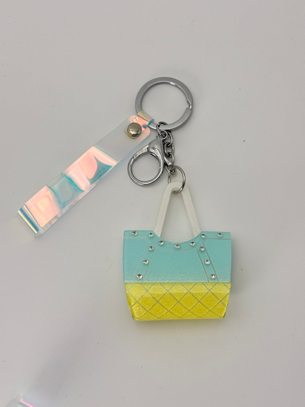 Mini Glitter Handbag Keychain – Cute Aesthetic Bag Charm