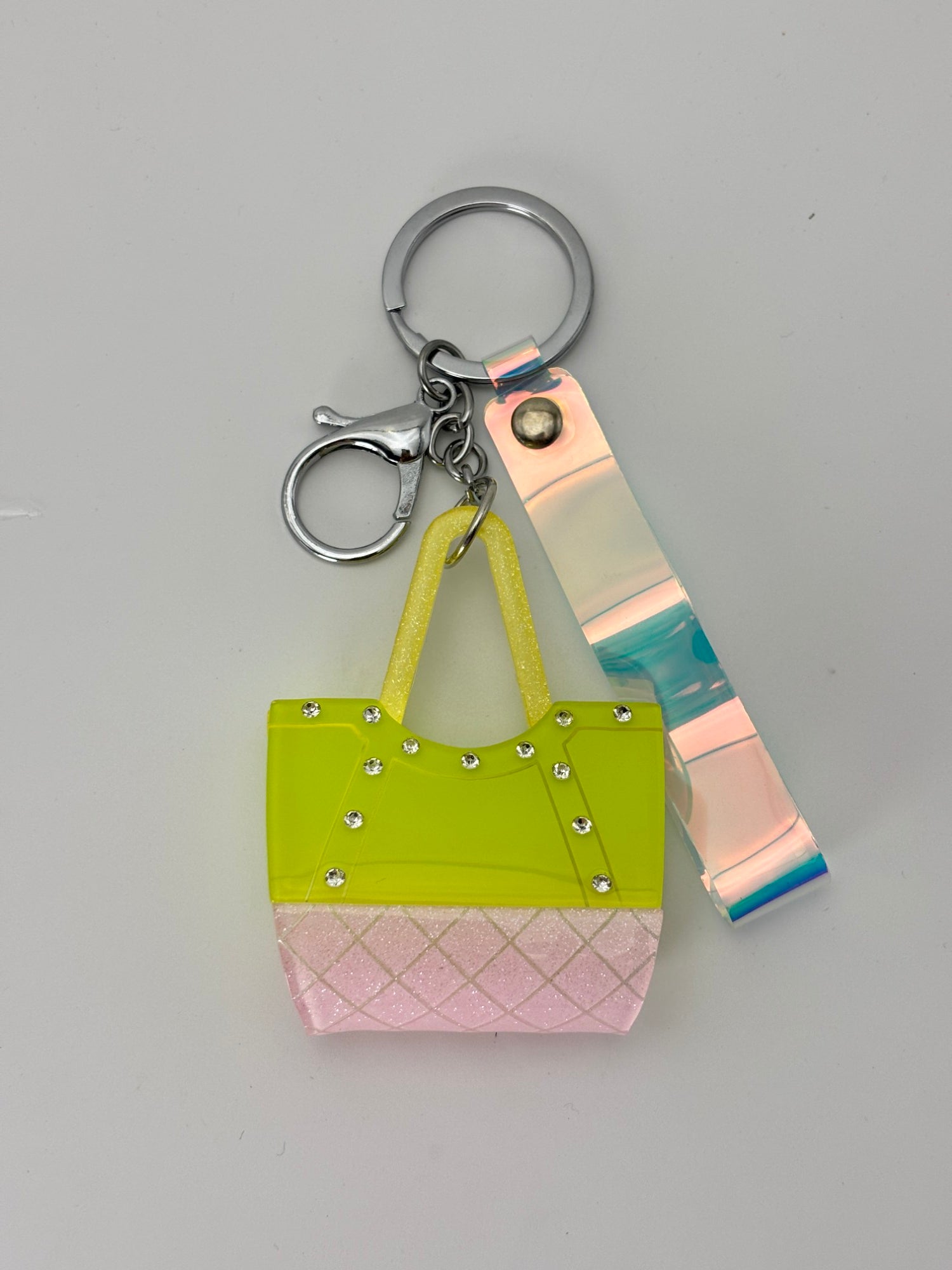Mini Glitter Handbag Keychain – Cute Aesthetic Bag Charm