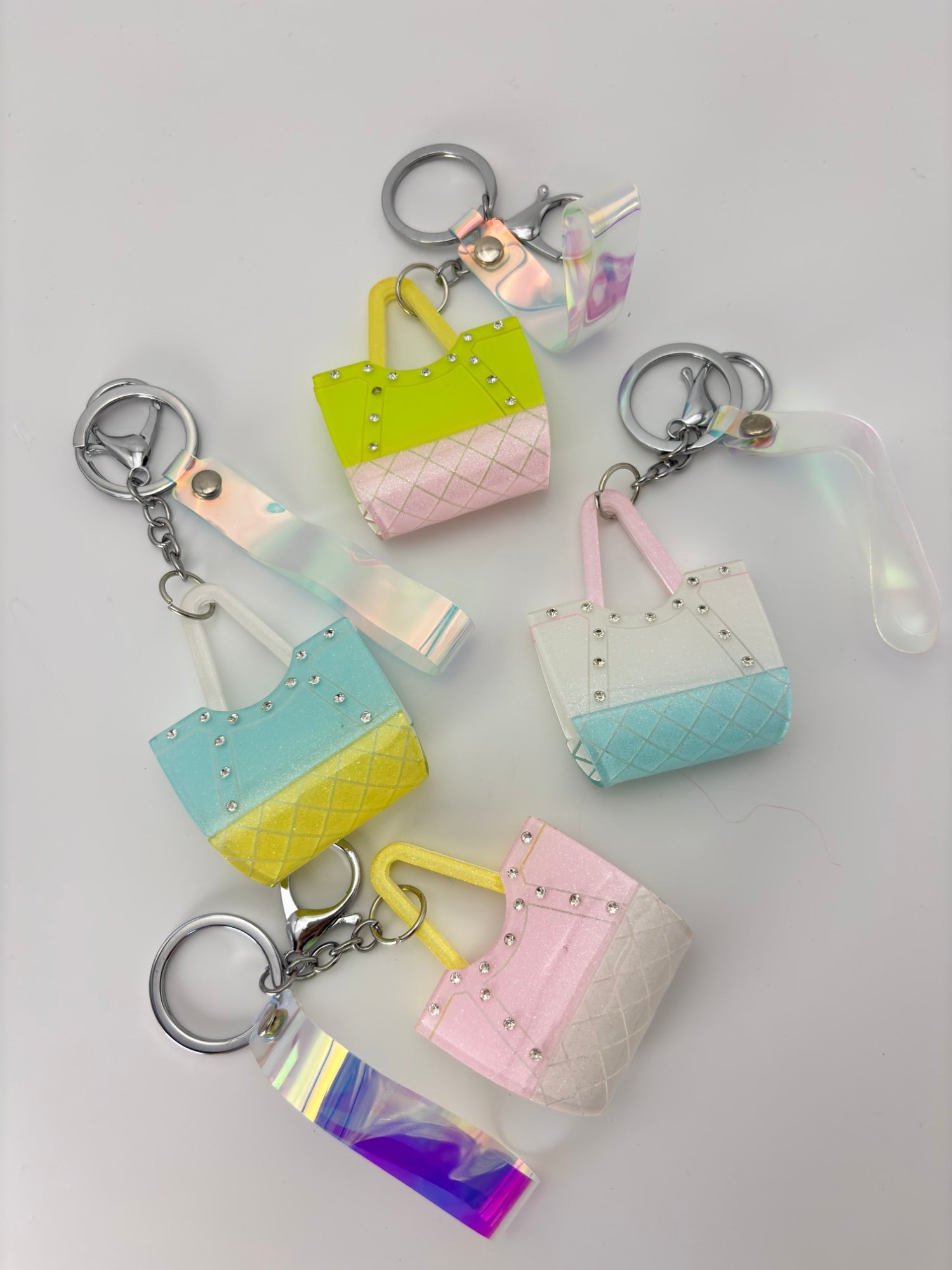 Mini Glitter Handbag Keychain – Cute Aesthetic Bag Charm