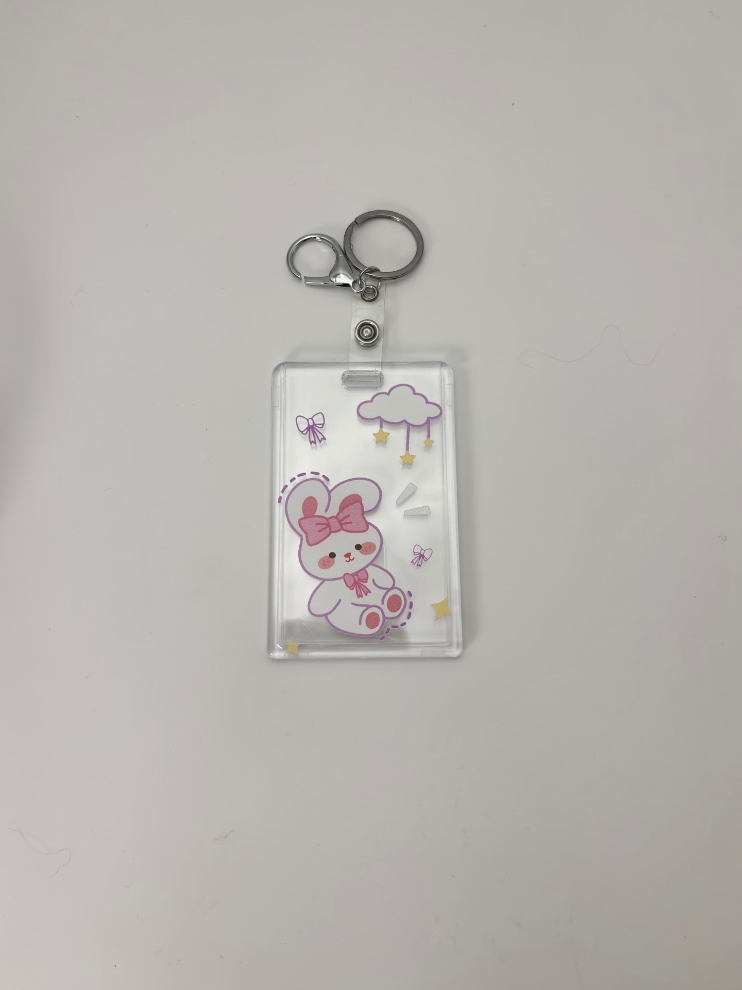 Cute Kawaii Name Tag Holder with Clip – Gen-Z Badge Holder