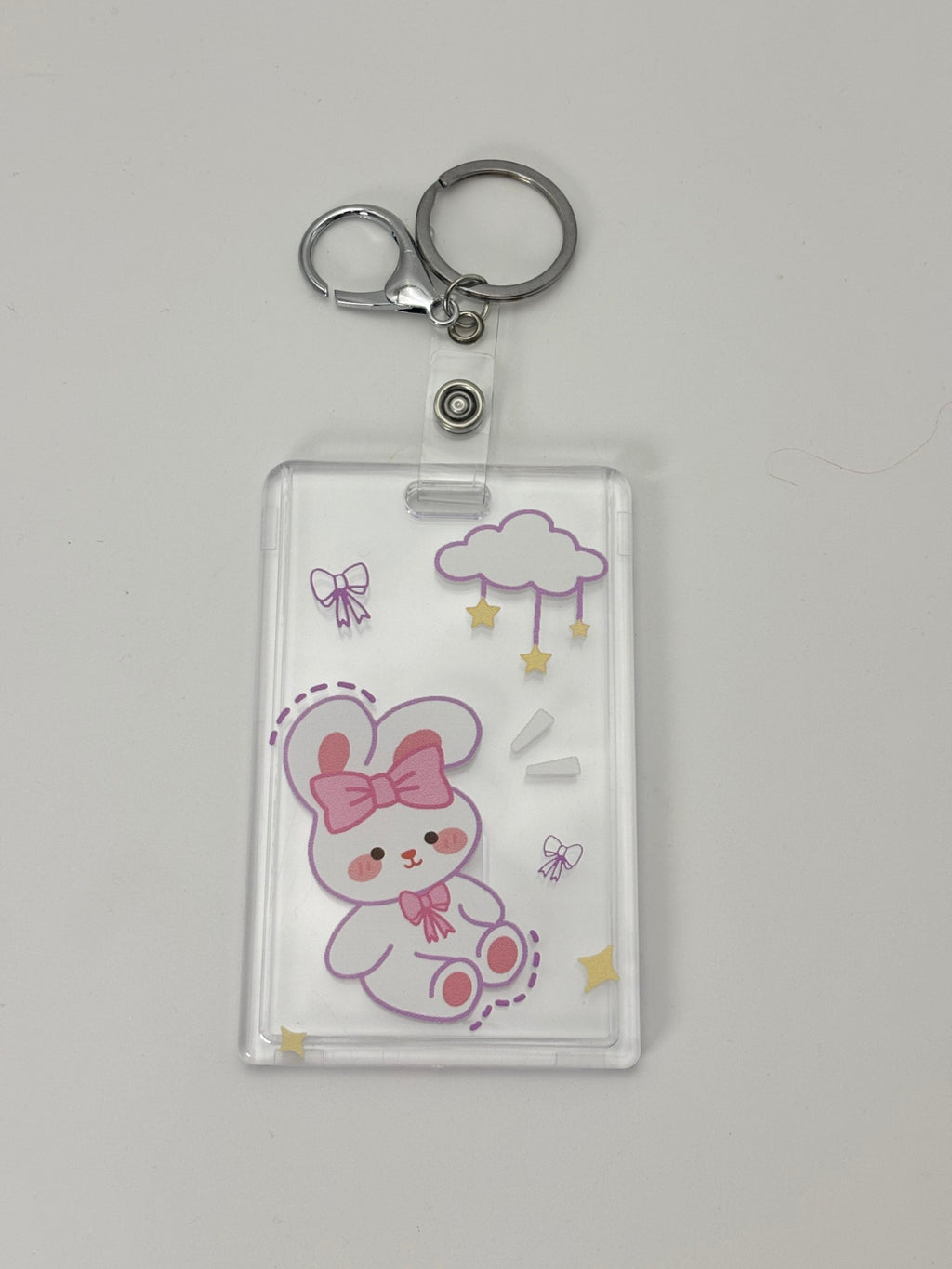 Cute Kawaii Name Tag Holder with Clip – Gen-Z Badge Holder