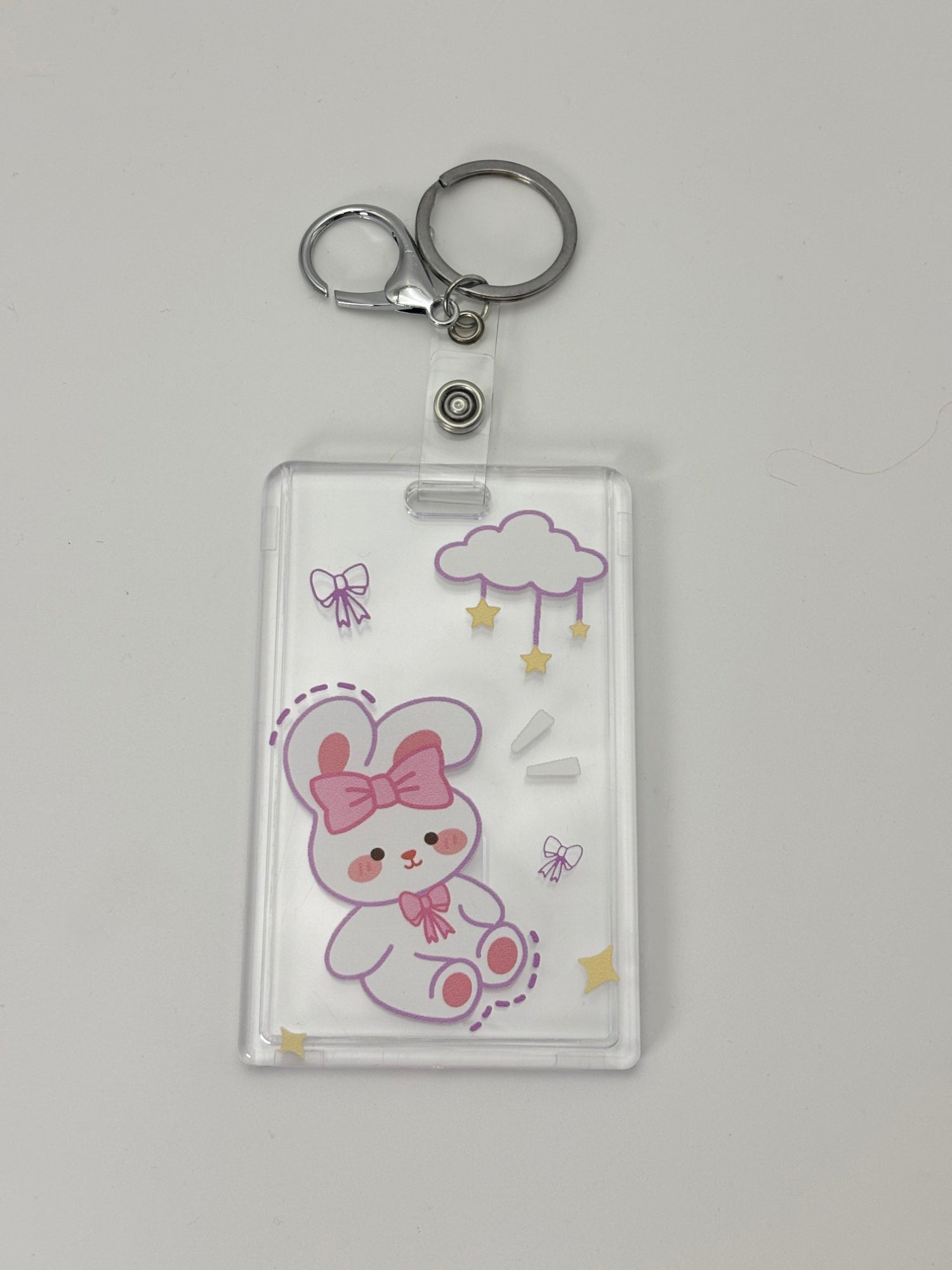 Cute Kawaii Name Tag Holder with Clip – Gen-Z Badge Holder