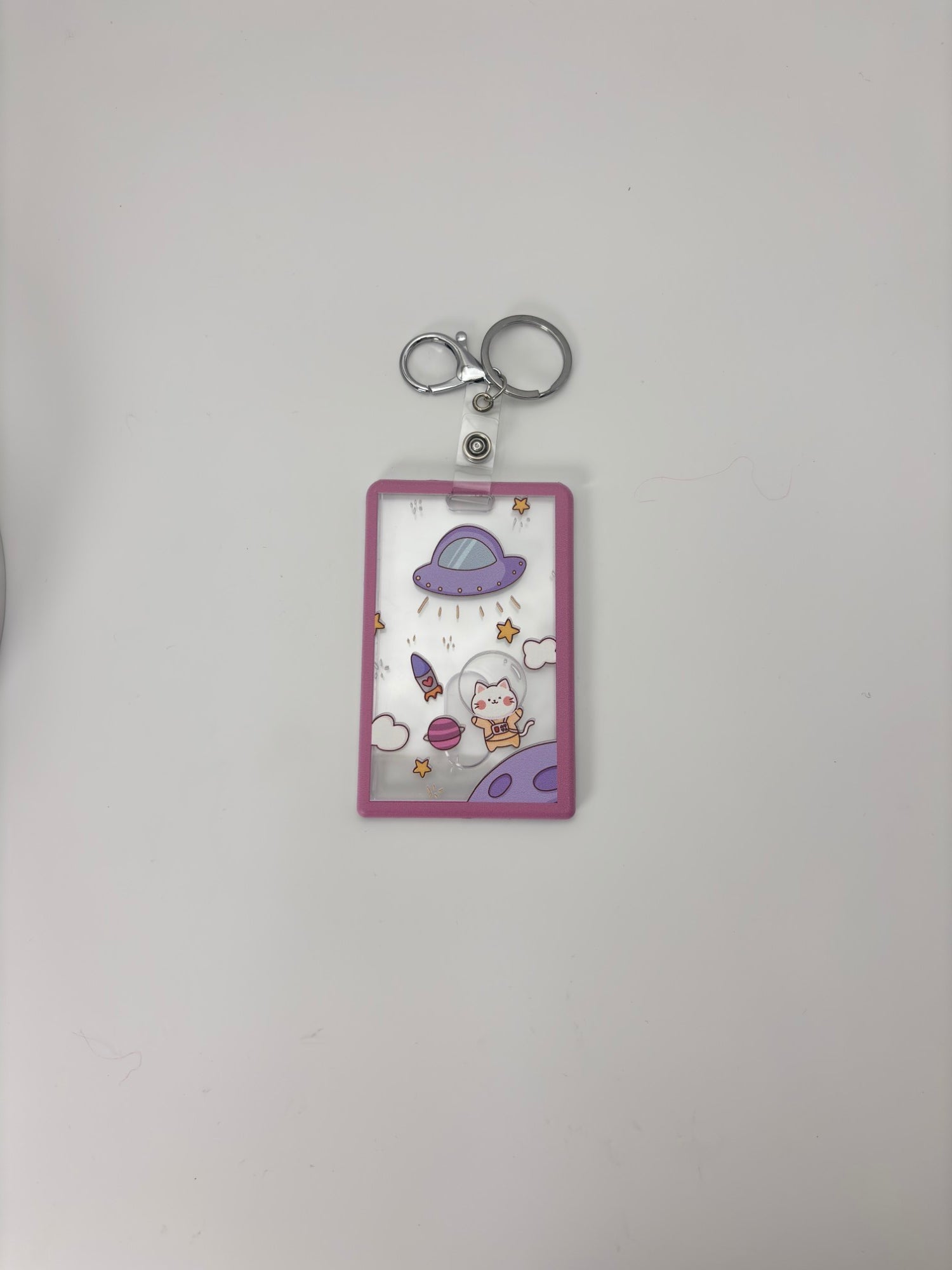 Cute Kawaii Name Tag Holder with Clip – Gen-Z Badge Holder