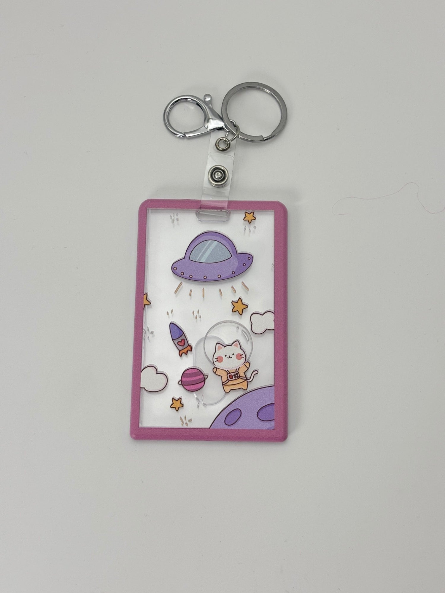 Cute Kawaii Name Tag Holder with Clip – Gen-Z Badge Holder