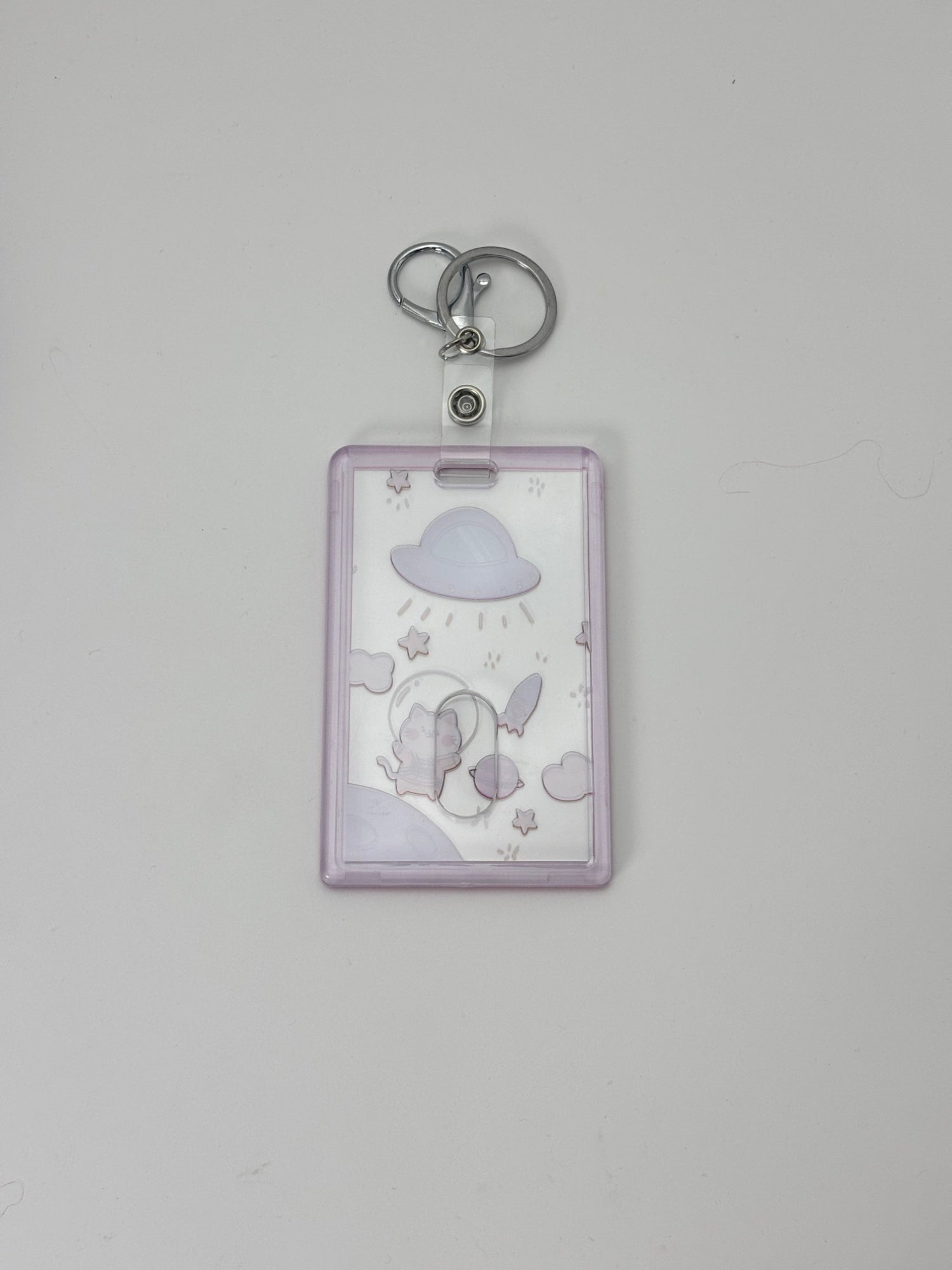 Cute Kawaii Name Tag Holder with Clip – Gen-Z Badge Holder