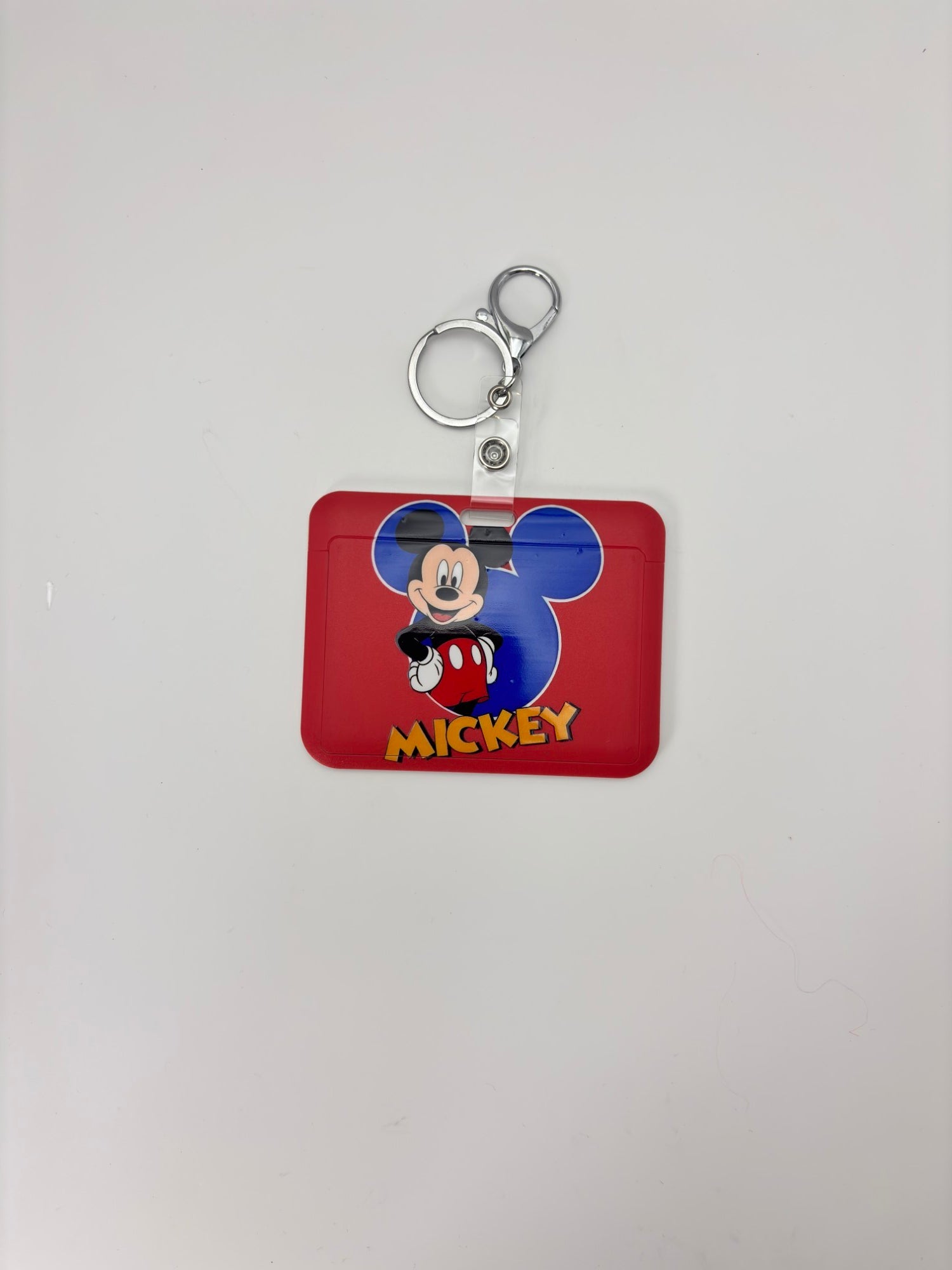 Cute Cartoon Character Name Tag  Holder with Clip / Lanyard Badge Holder