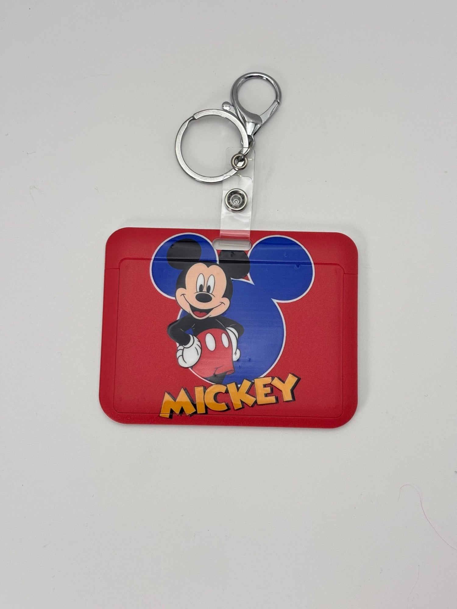 Cute Cartoon Character Name Tag  Holder with Clip / Lanyard Badge Holder