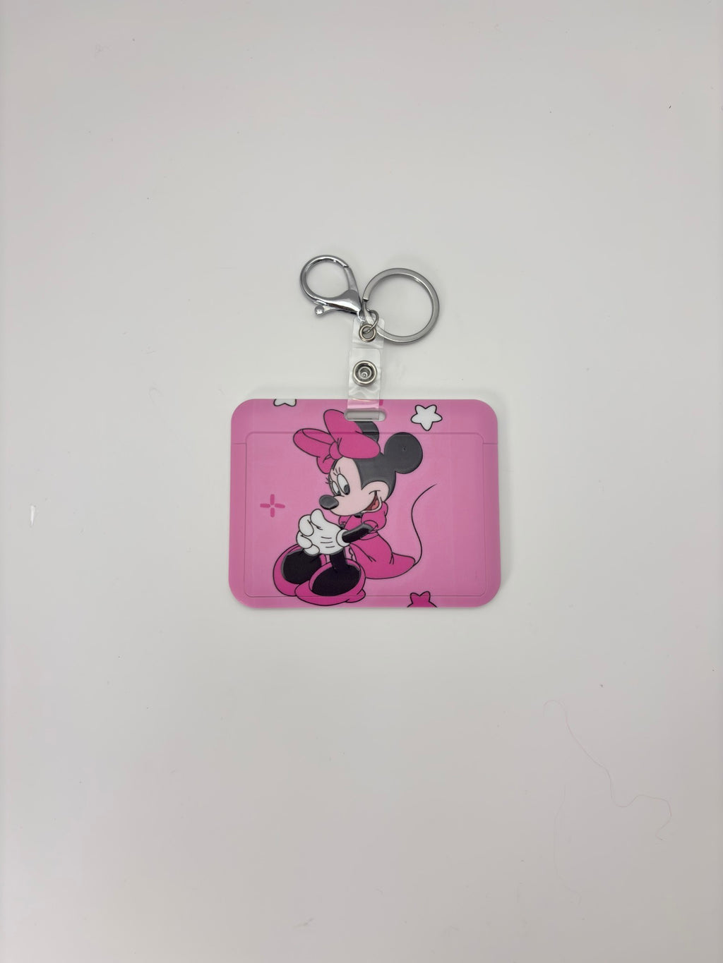 Cute Cartoon Character Name Tag  Holder with Clip / Lanyard Badge Holder