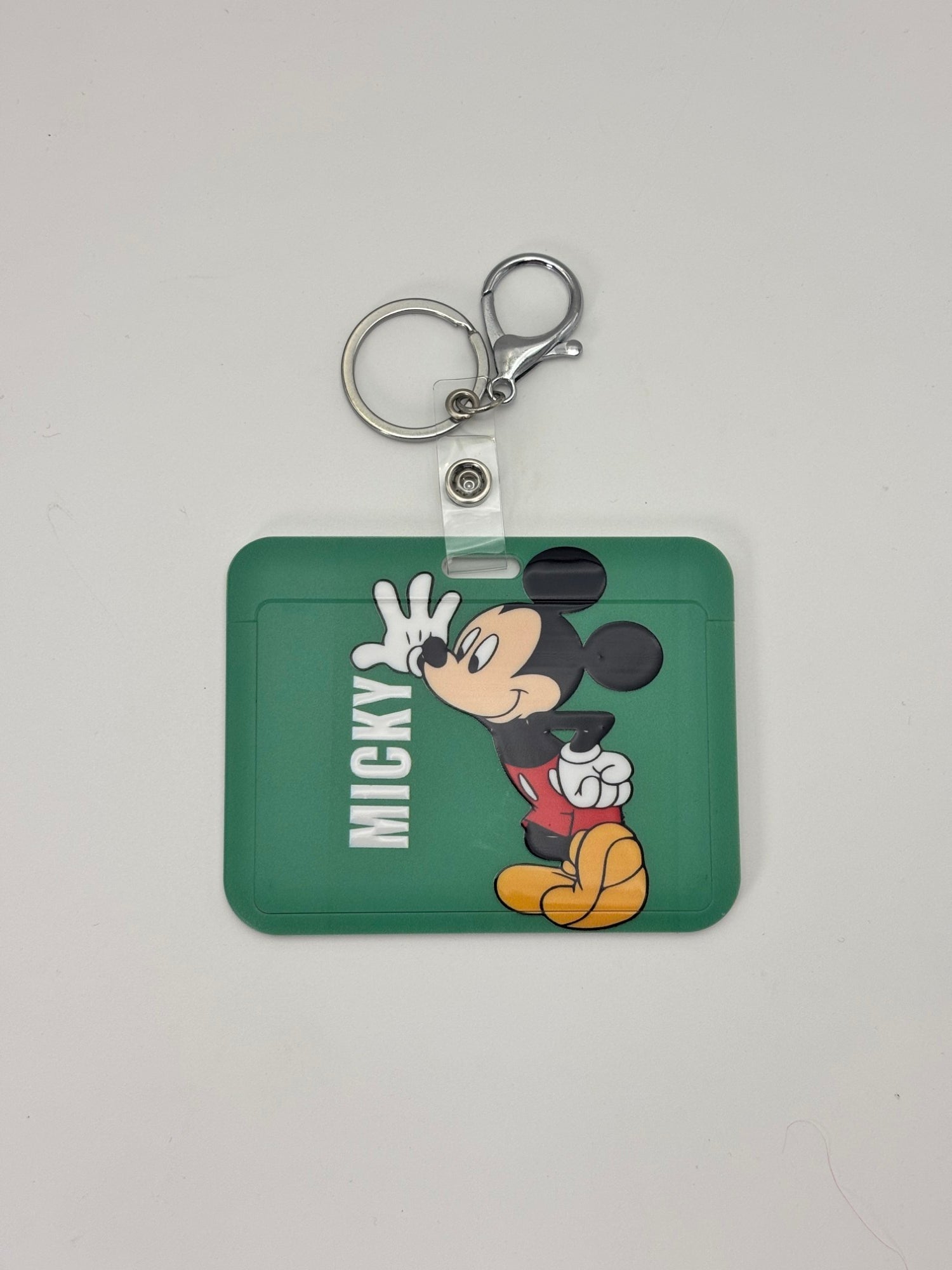 Cute Cartoon Character Name Tag  Holder with Clip / Lanyard Badge Holder