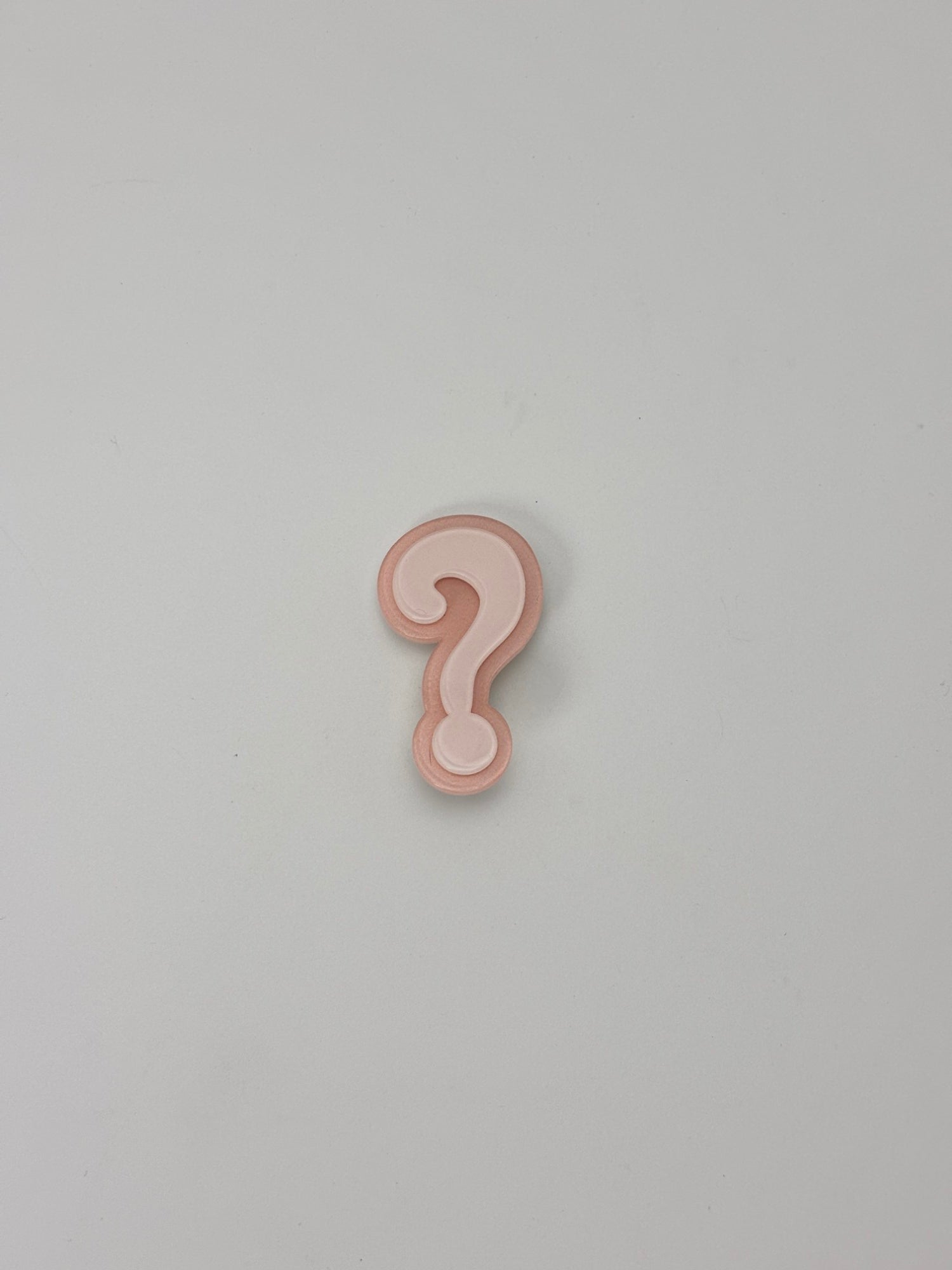 Pastel Question Mark Decorative Buttons / Hair pin