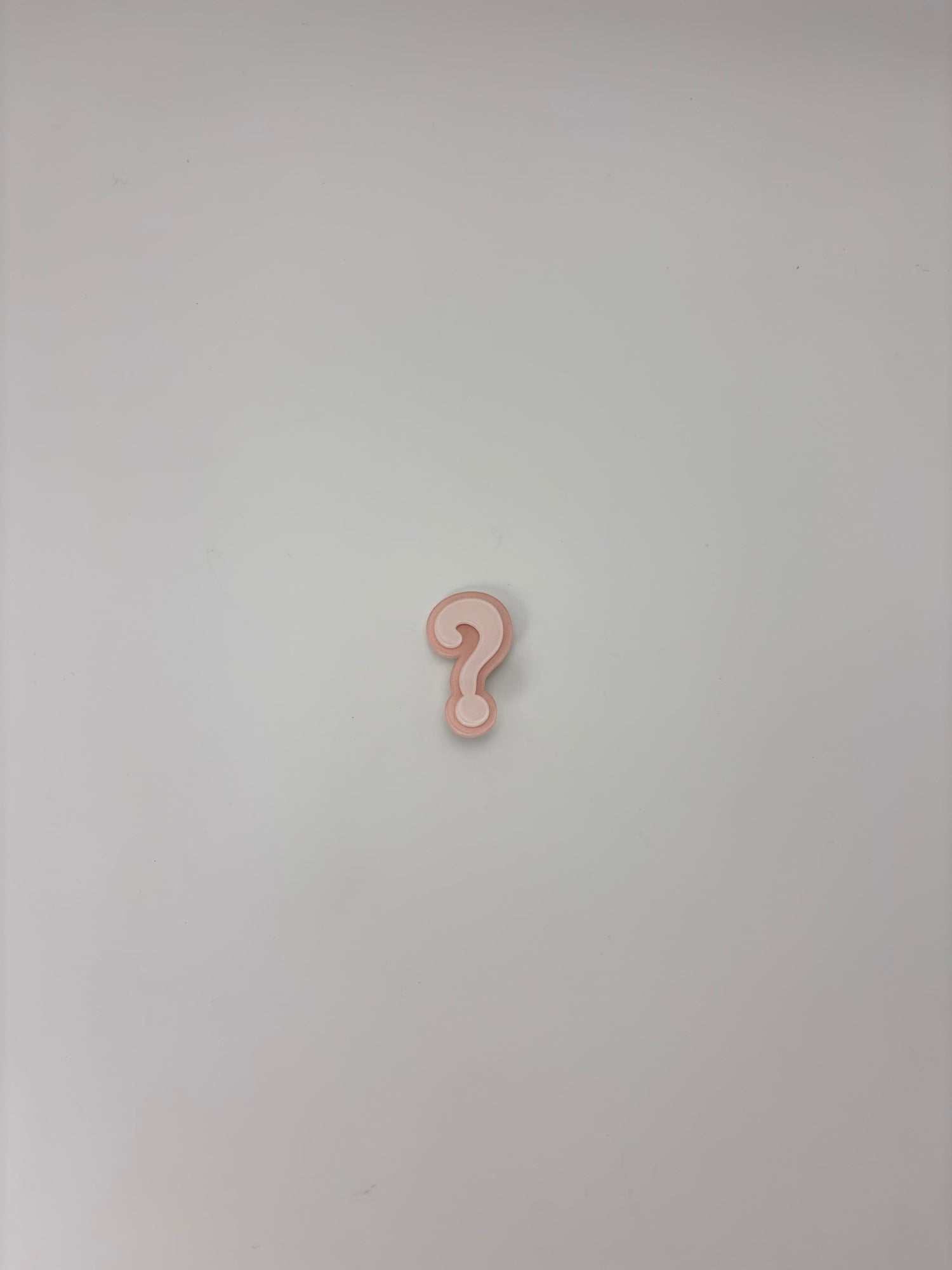 Pastel Question Mark Decorative Buttons / Hair pin