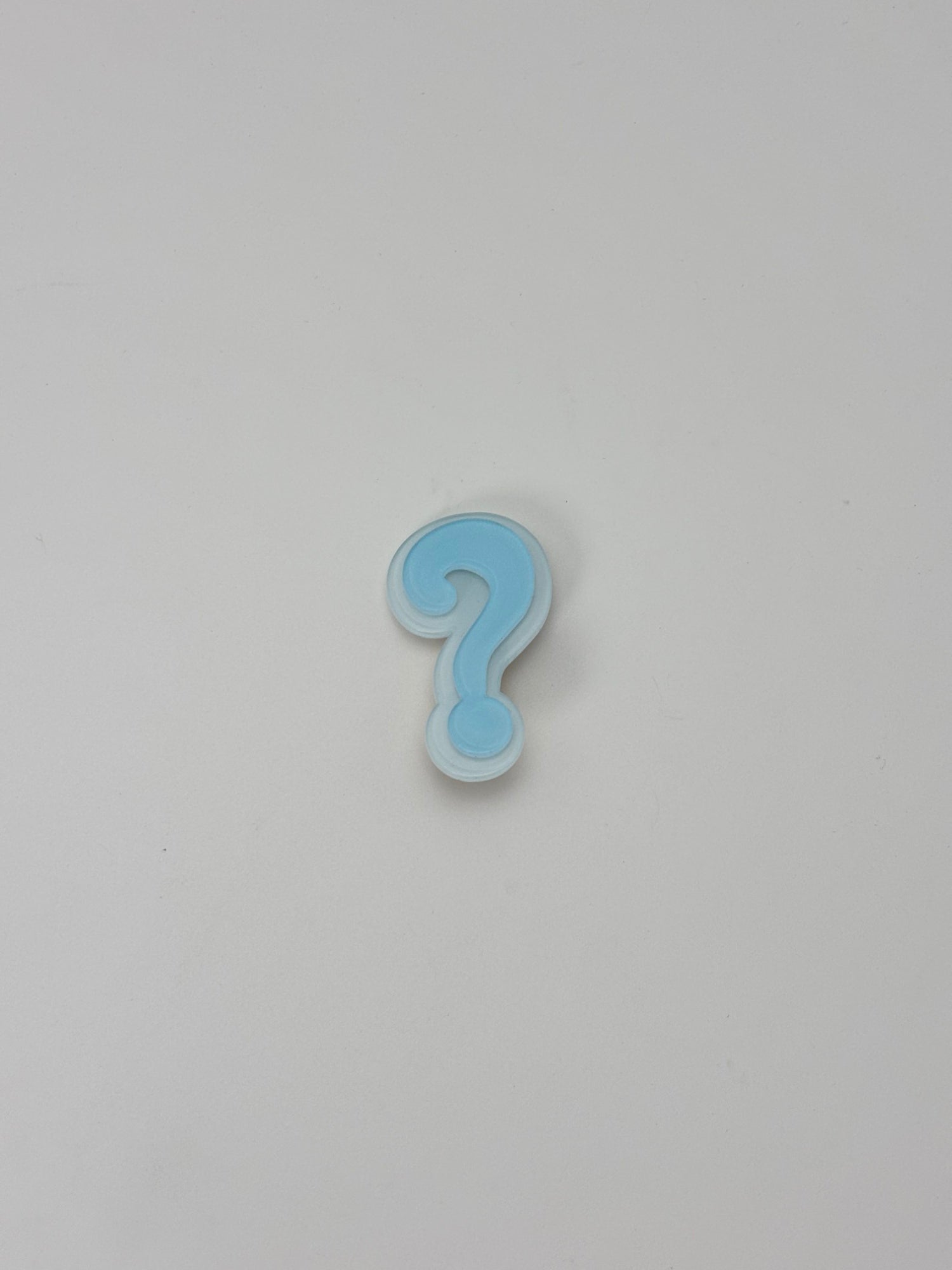 Pastel Question Mark Decorative Buttons / Hair pin