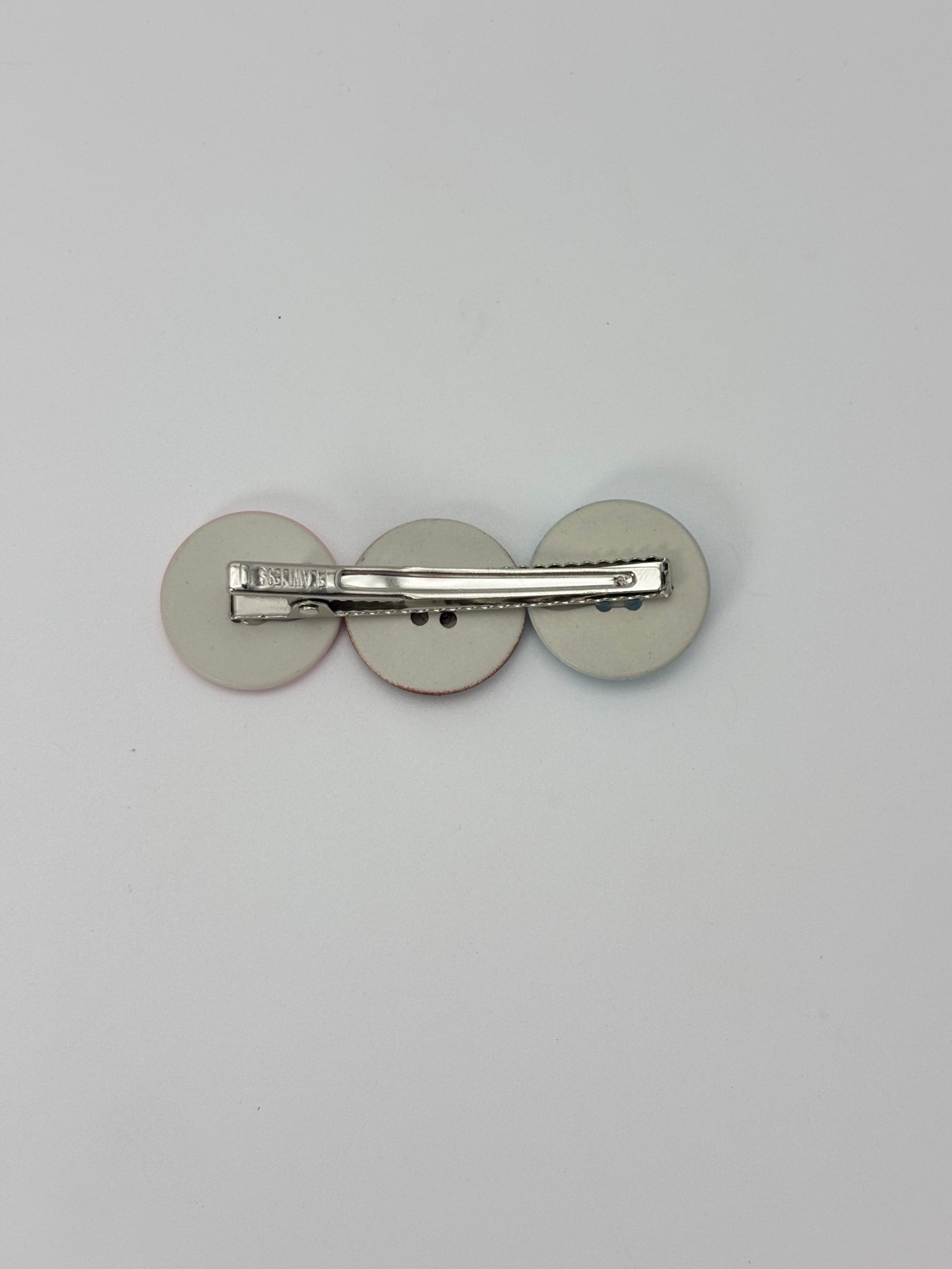 Pastel Teddy Bear Button Trio – Cute Kidswear Decorative Buttons / Hair pin