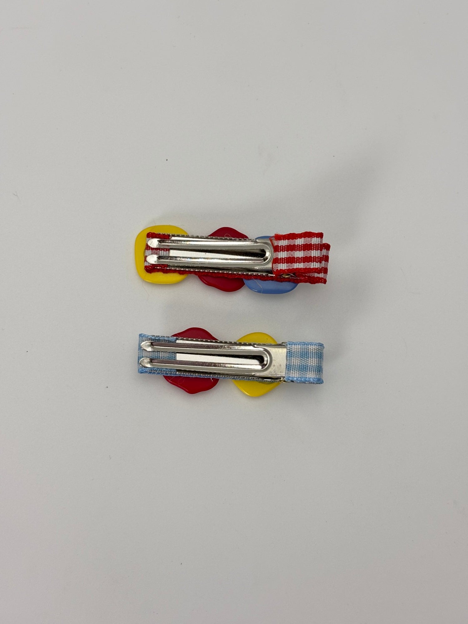 Cute Button Hair Clips Set – Colorful Retro Aesthetic Hair Accessories