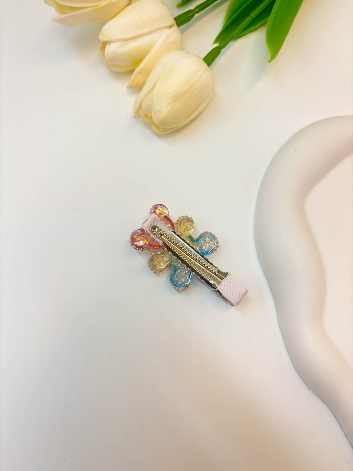Rainbow Sugar Gummy Bear Alligator Hair Clip