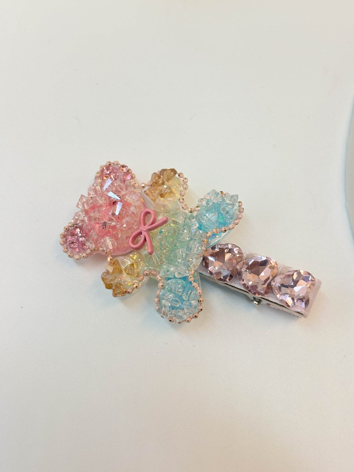 Rainbow Sugar Gummy Bear Alligator Hair Clip