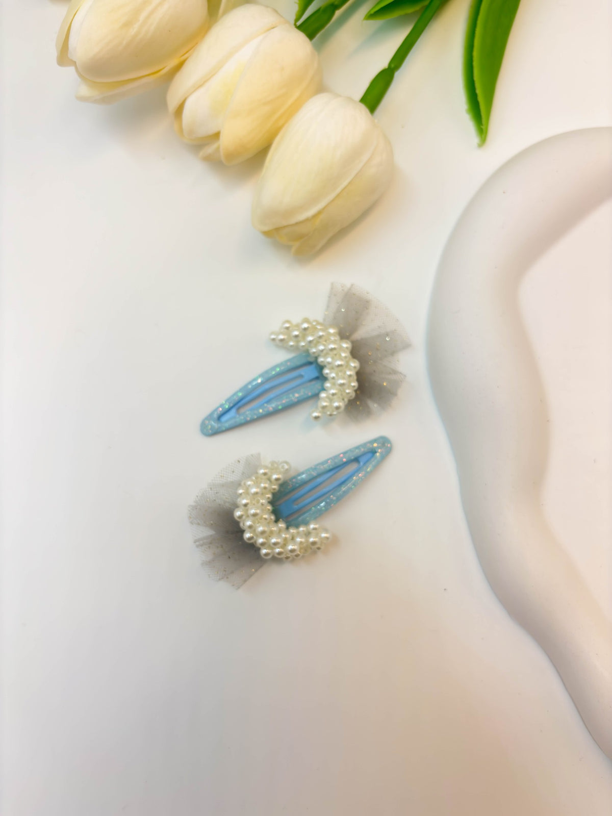 Pearl Tic Tac / Snap Hair Clips)