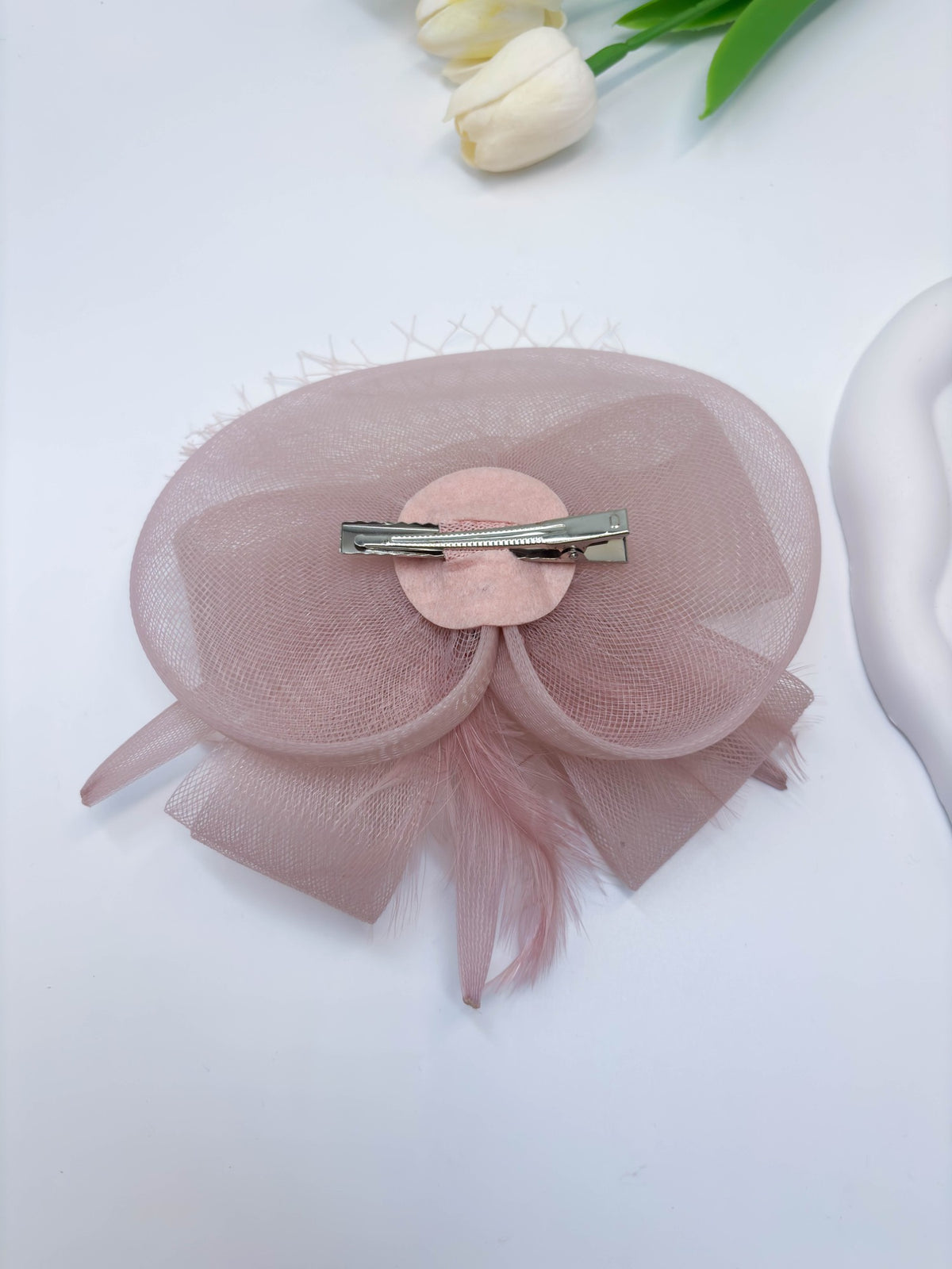 Floral Mesh Fascinator Pillbox Hat