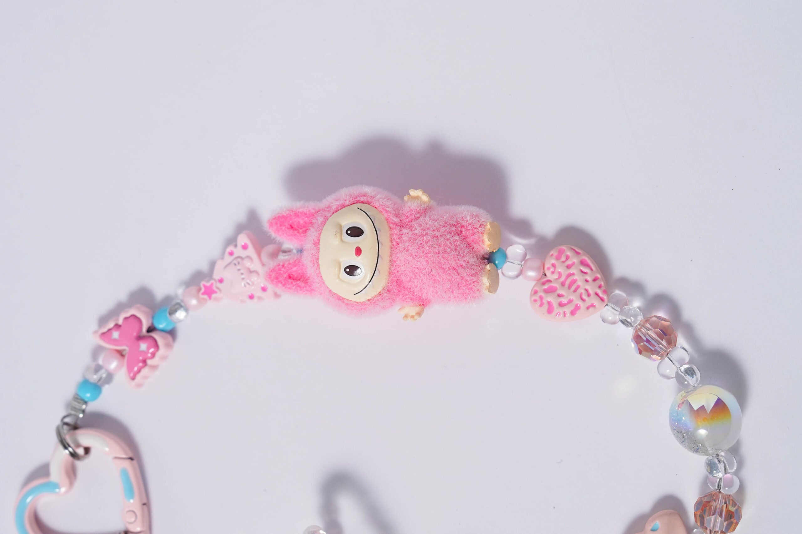 Kawaii Pink Bunny & Star Charm