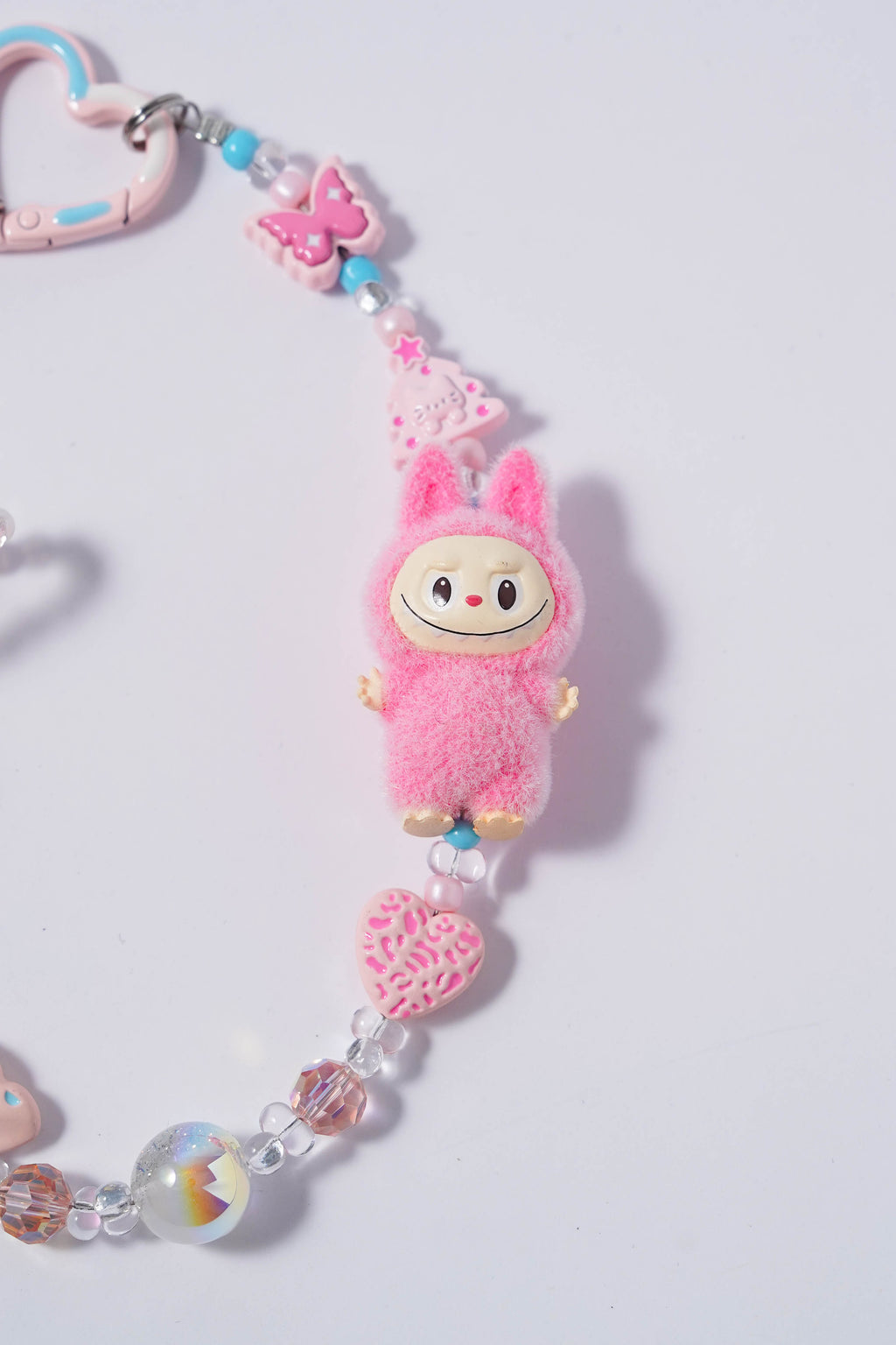 Kawaii Pink Bunny & Star Charm