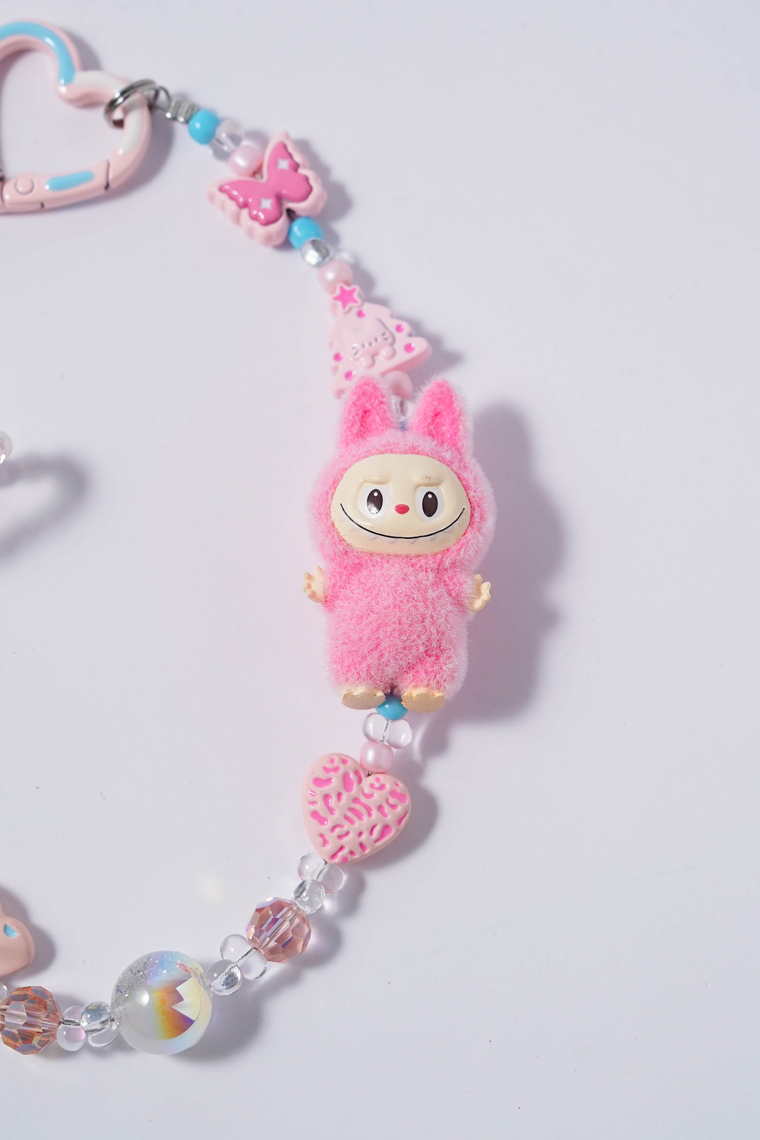 Kawaii Pink Bunny & Star Charm