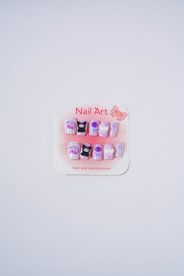Kuromi 3D nails