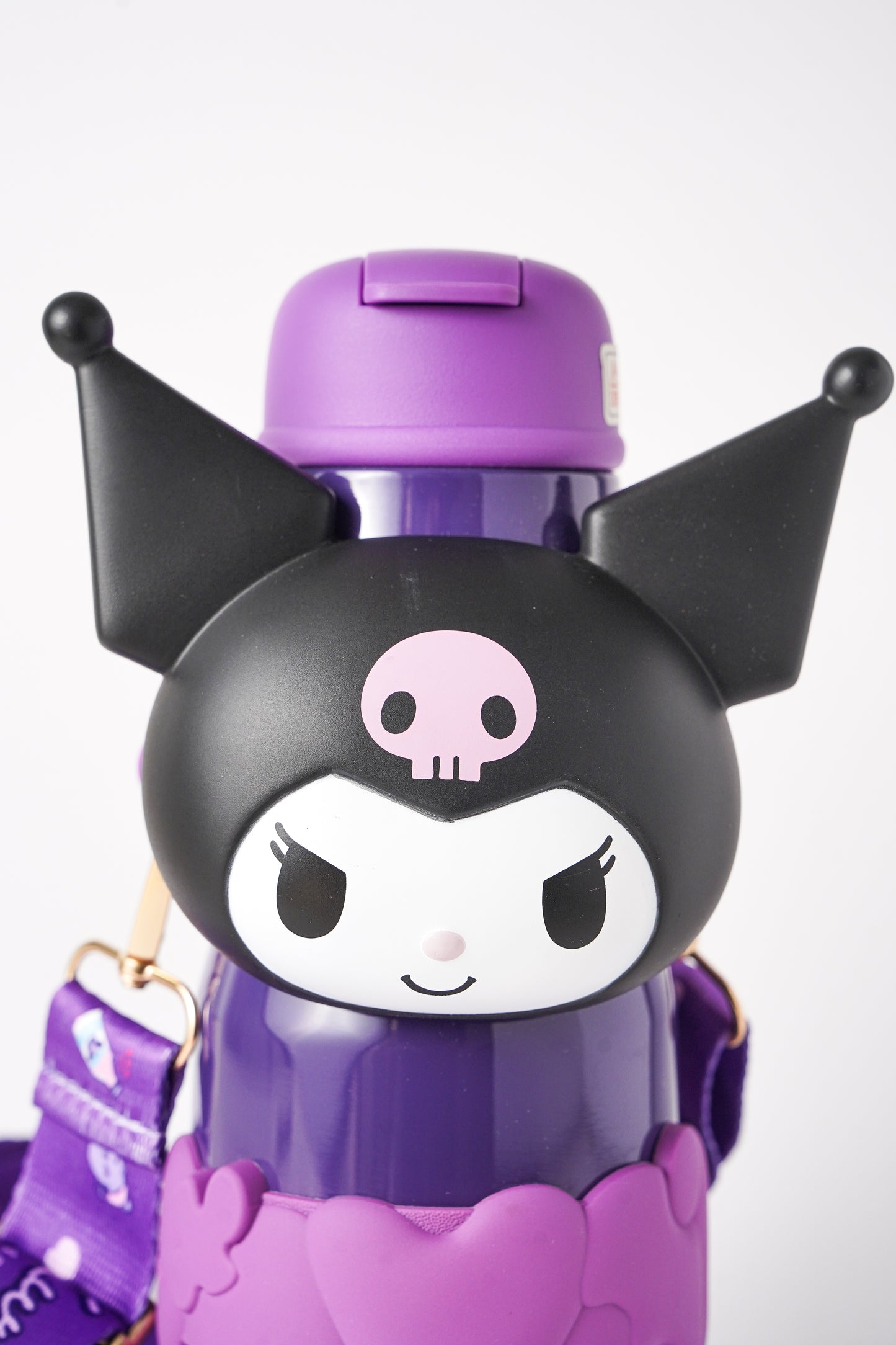 Kuromi Water Bottle with Strap