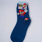 Super Mario Teal long Socks