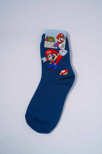 Super Mario Teal long Socks