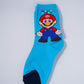 Super Mario Blue long Socks
