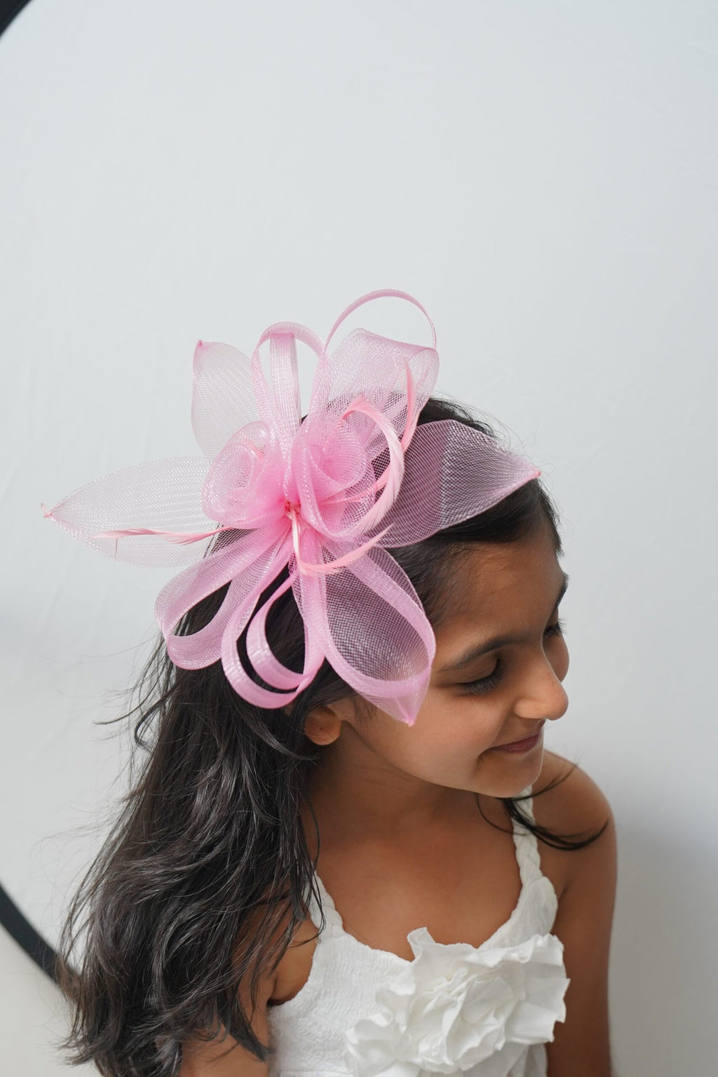 Elegant Mesh Rose Hair Fascinator