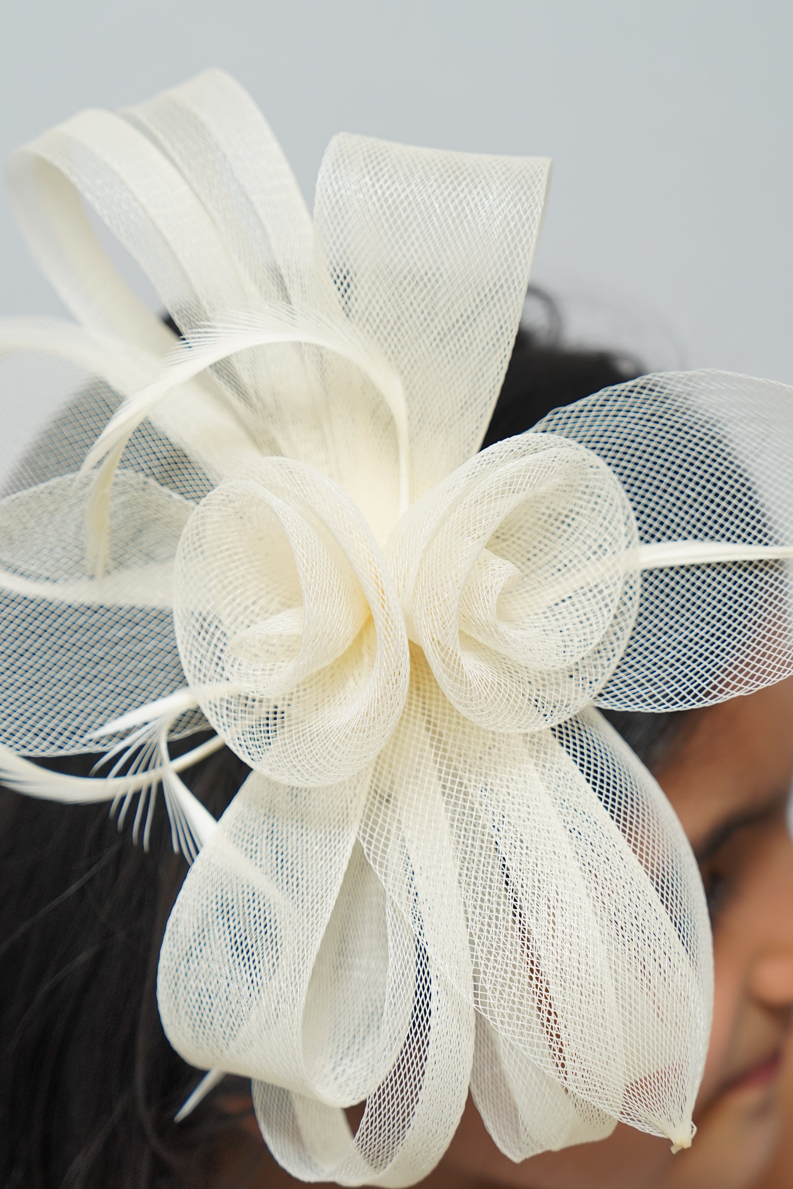 Elegant Mesh Rose Hair Fascinator