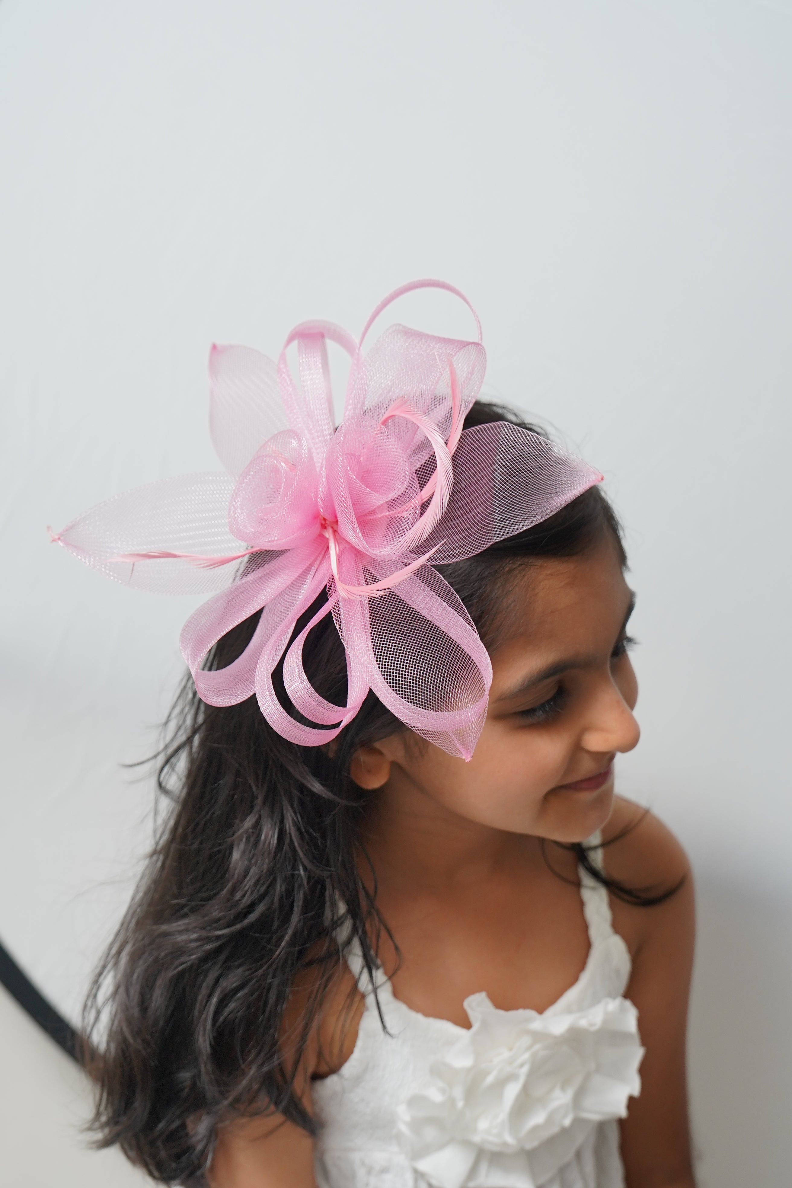 Elegant Mesh Rose Hair Fascinator