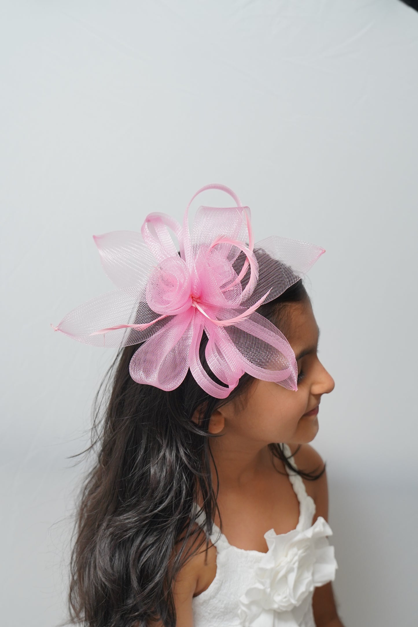Elegant Mesh Rose Hair Fascinator