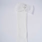 Elegant White Socks with Organza Bows