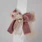 Velvet Alligator Clip with Lace Bow & Pearl Elegant Hair Accessory for Girls