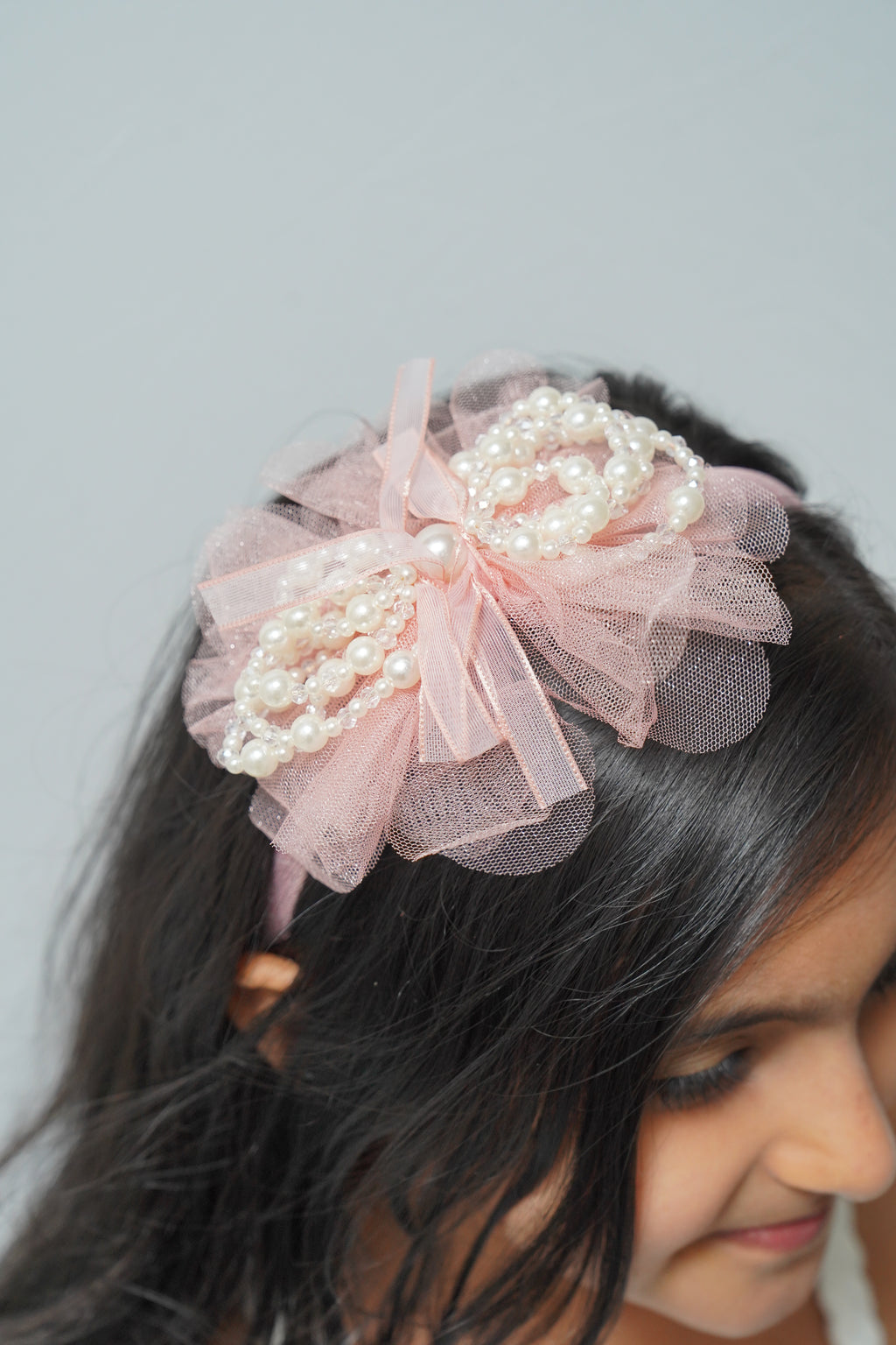 Pearl & Crystal Bow Hairband