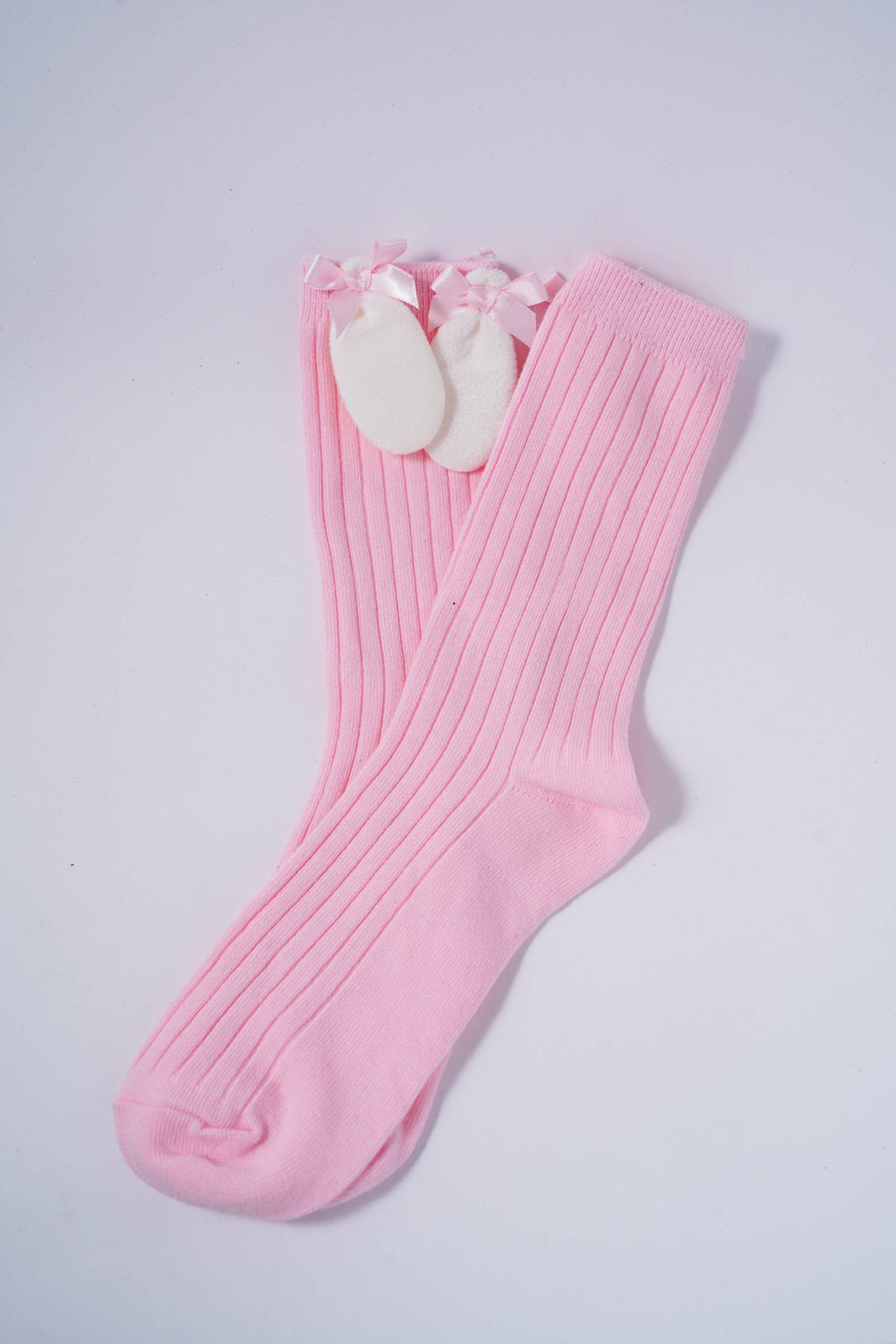 Cute Pink Bunny Ear Socks