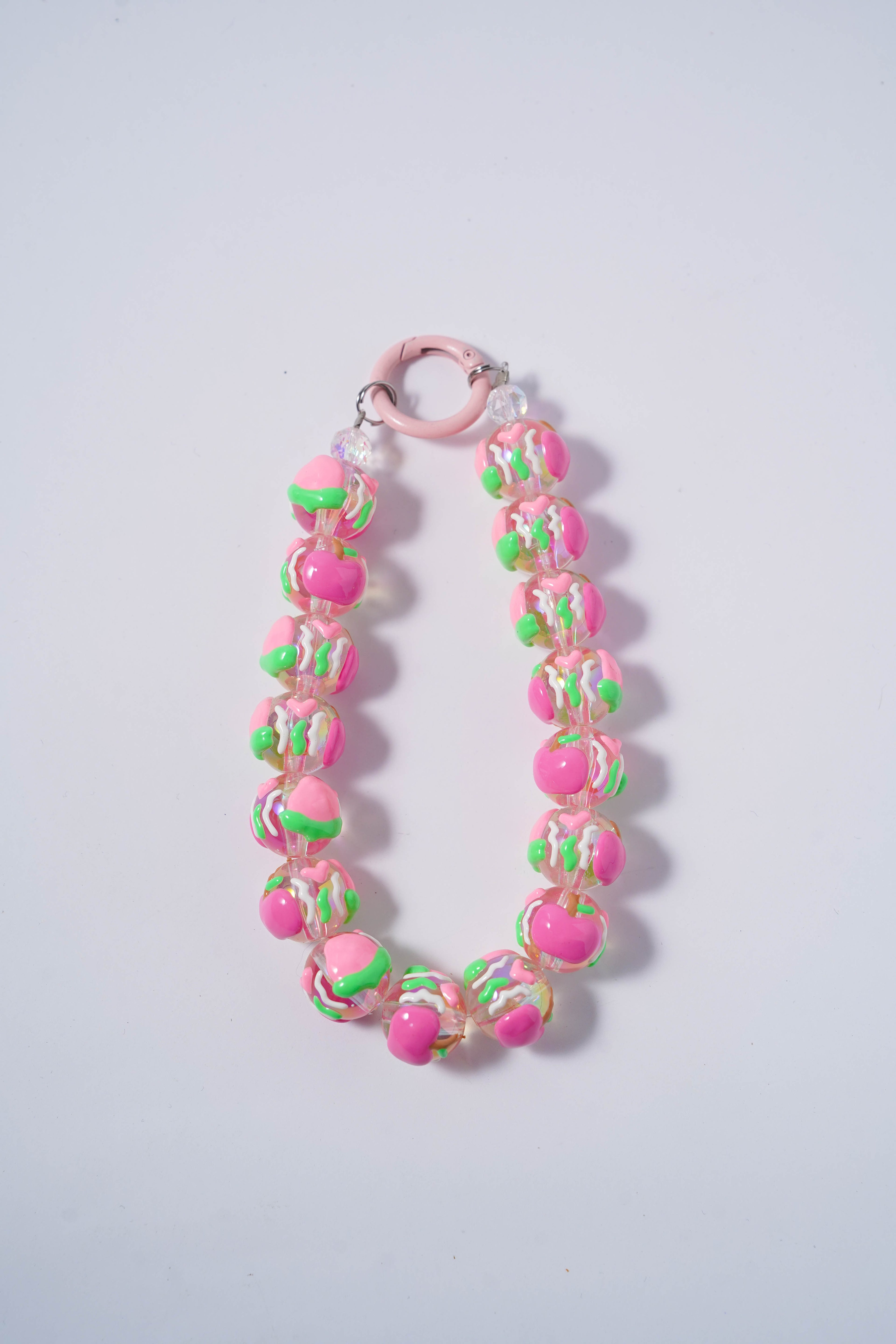 Pink & Green Macaron-Inspired Charm
