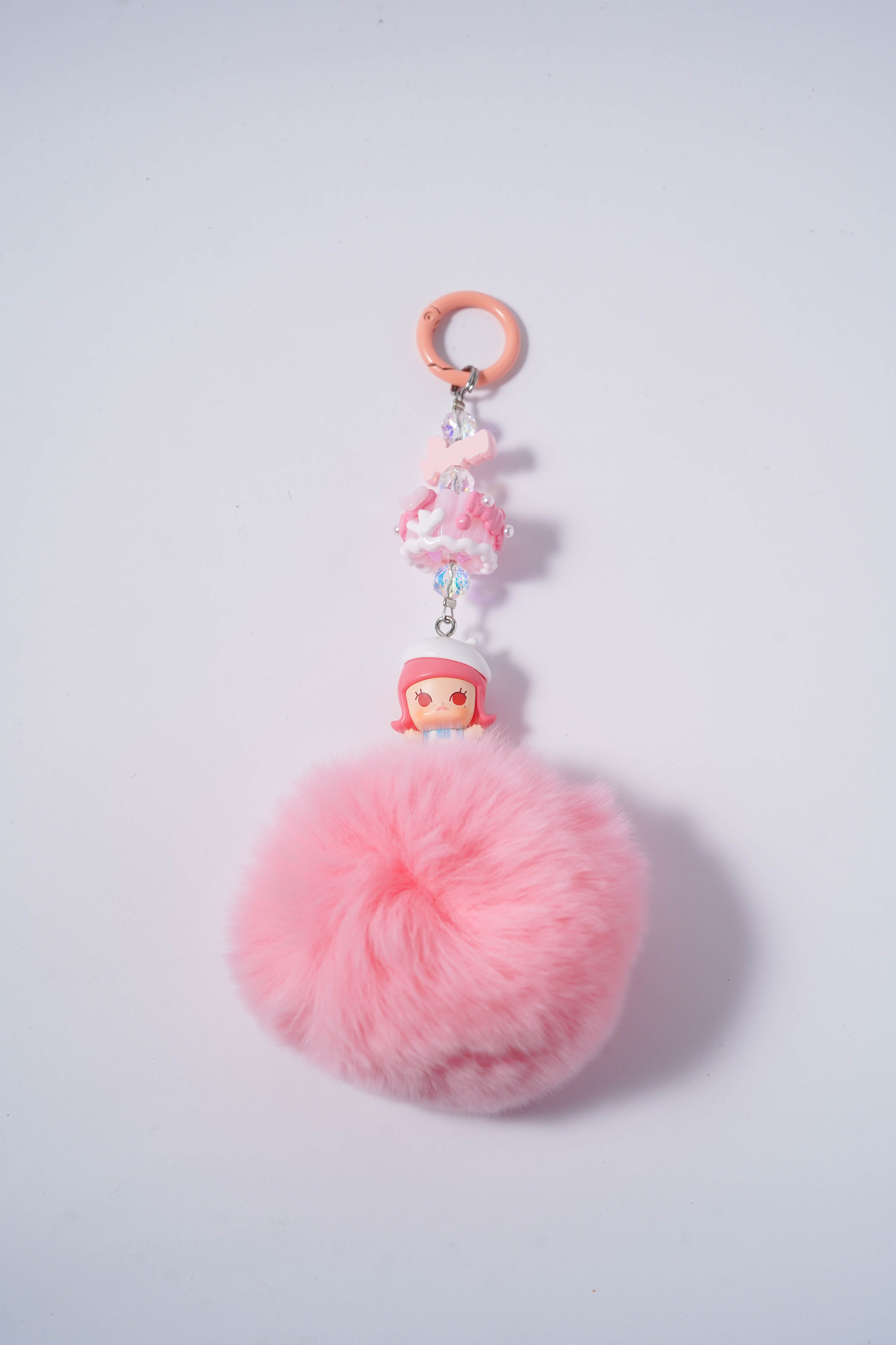 Pink Pom Pom Charm