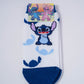 Stitch-Themed White Socks