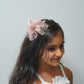 Cute Teddy Bear Hair Clip with Crown & Pearl Flower Girls Party Hair Accessory