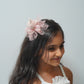 Cute Teddy Bear Hair Clip with Crown & Pearl Flower Girls Party Hair Accessory