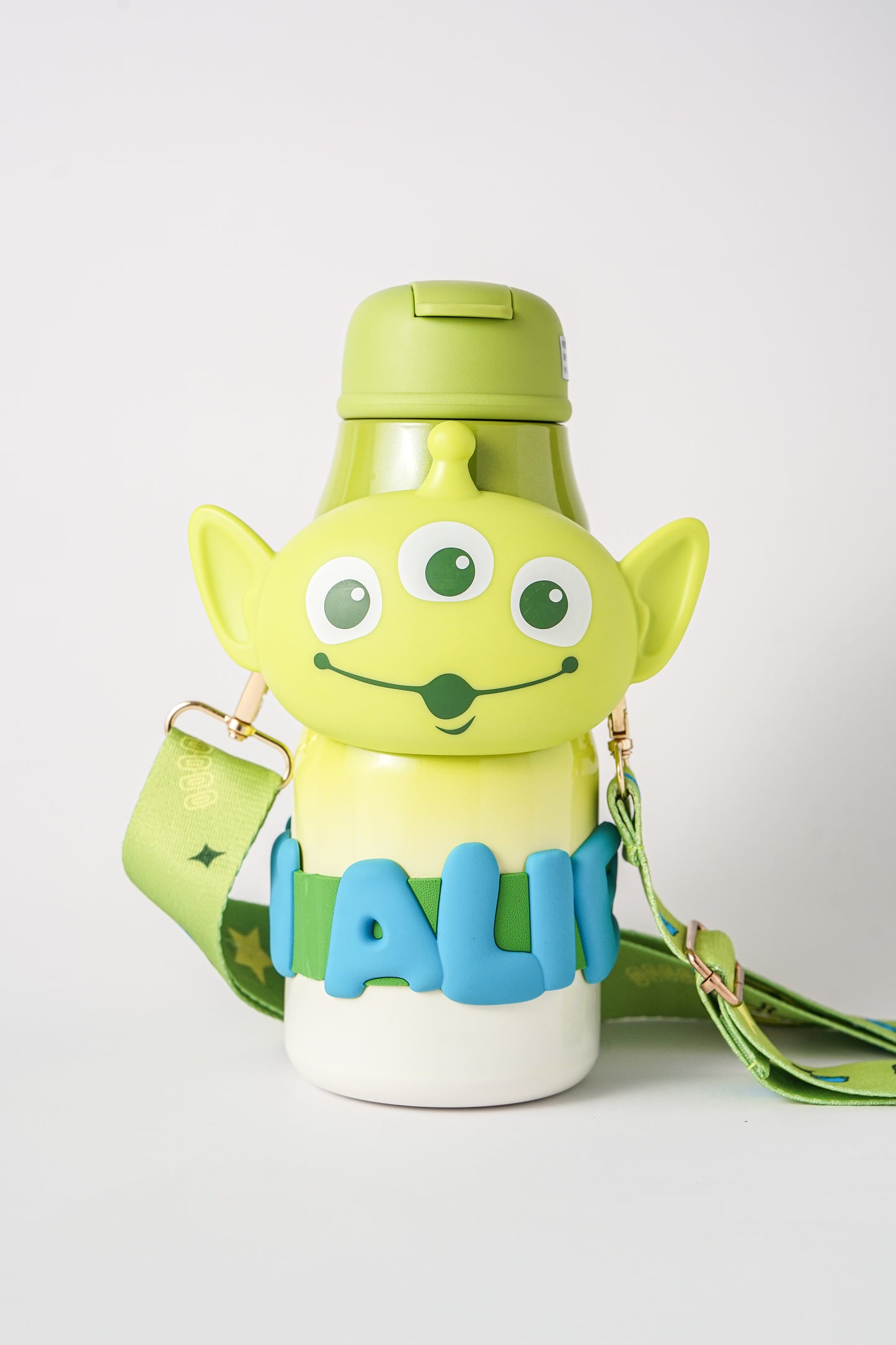 Toy Story Alien Water Bottle with Strap