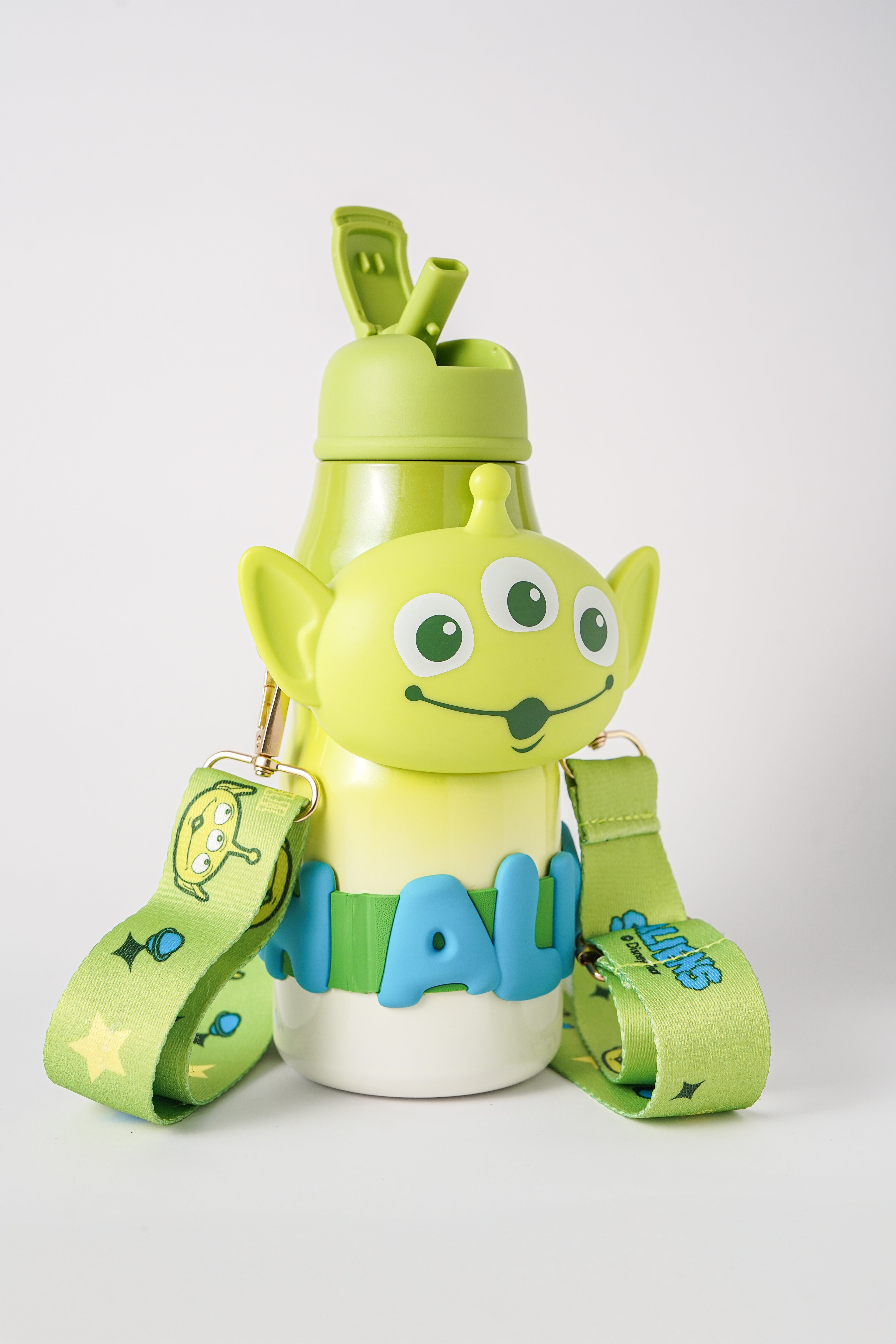 Toy Story Alien Water Bottle with Strap