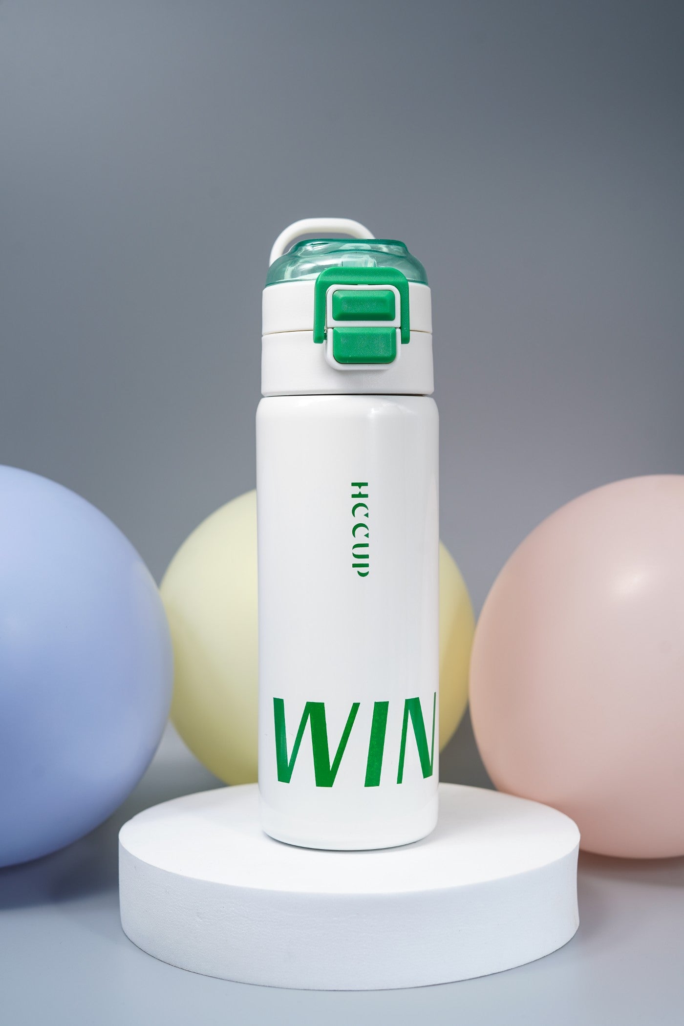 Steel Water Bottle with Flip-Lock Straw Lid